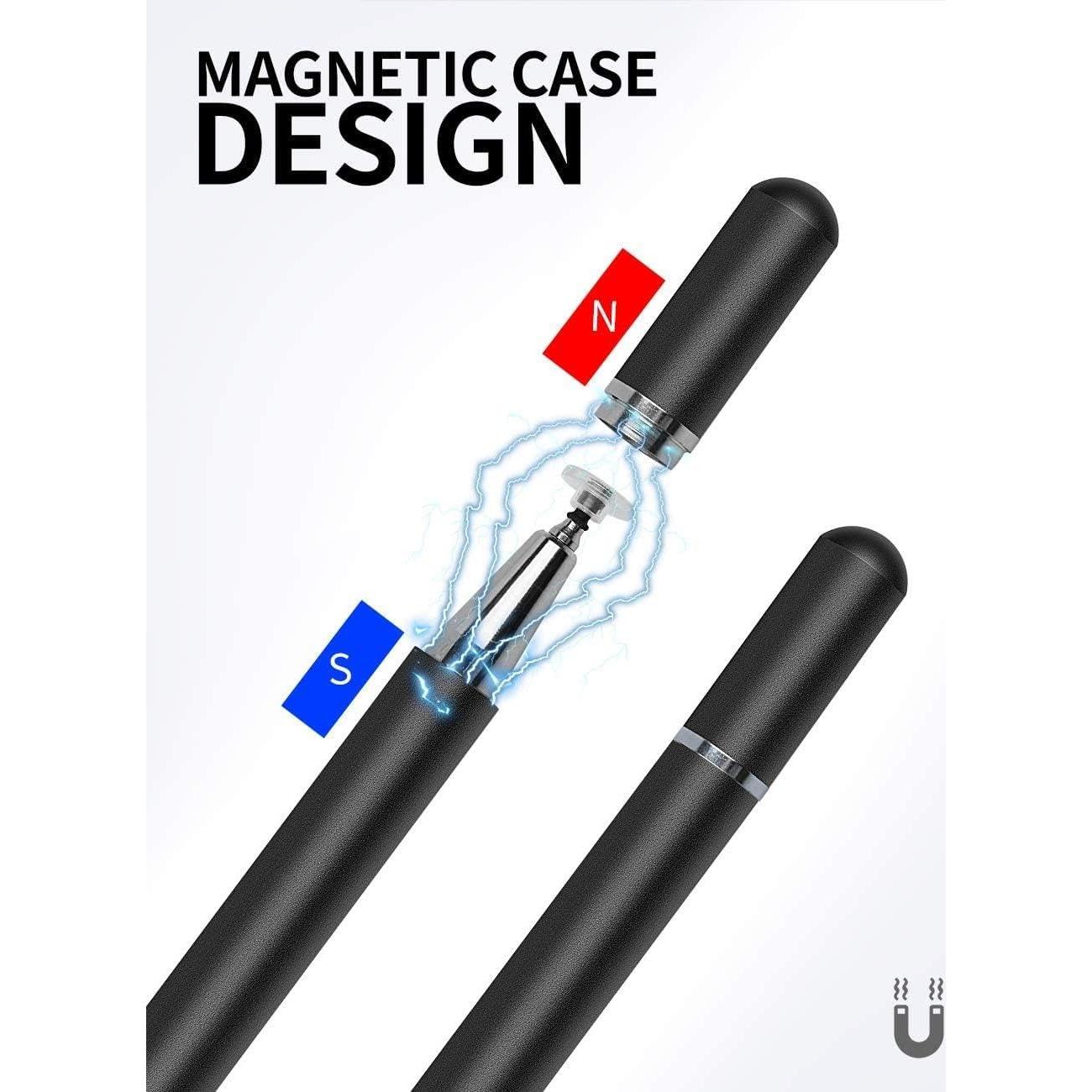 Bolígrafo Stylus 2 en 1 Fonus para Pantalla Táctil Negro