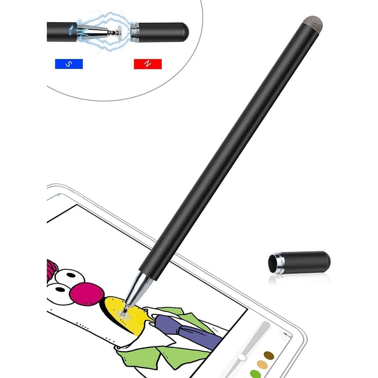 Bolígrafo Stylus 2 en 1 Fonus para Pantalla Táctil Negro