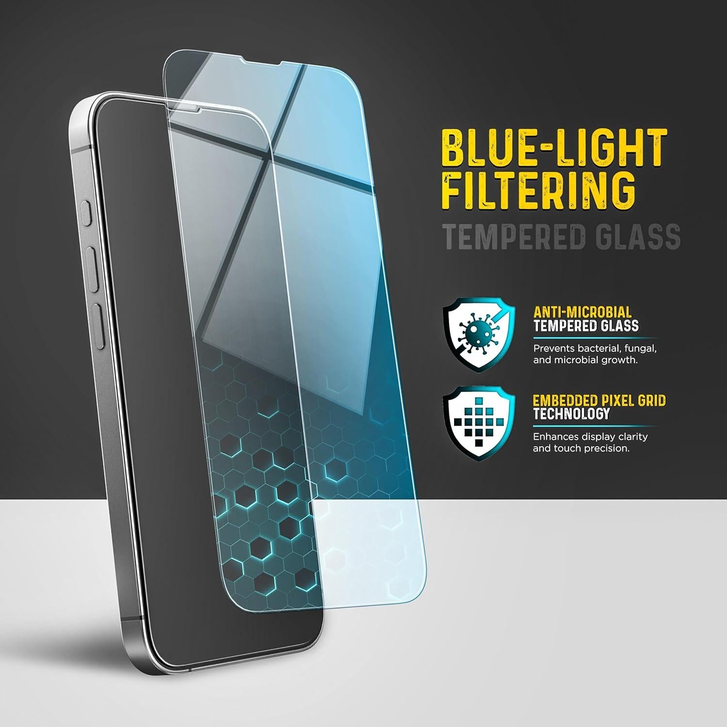 Protector de Pantalla MagGlass para iPhone 16e - Vidrio Templado con Filtro de Luz Azul