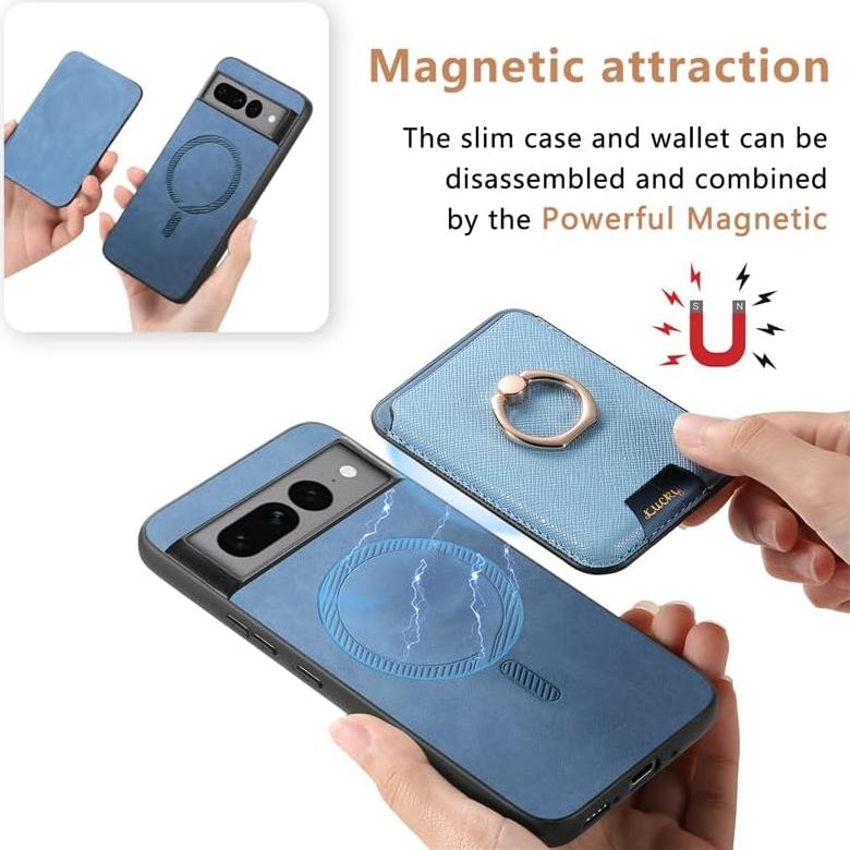 Funda Asuwish para Google Pixel 7 Pro con Cartera y Protector