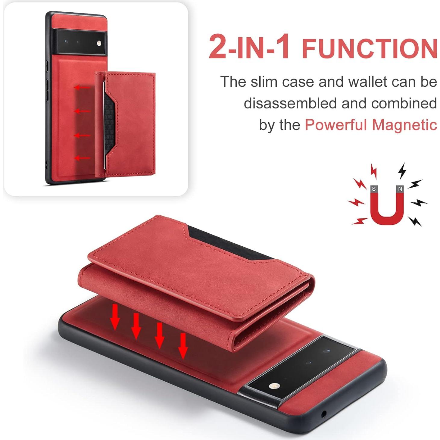 Funda Asuwish para Google Pixel 6 Pro con tapa y protector