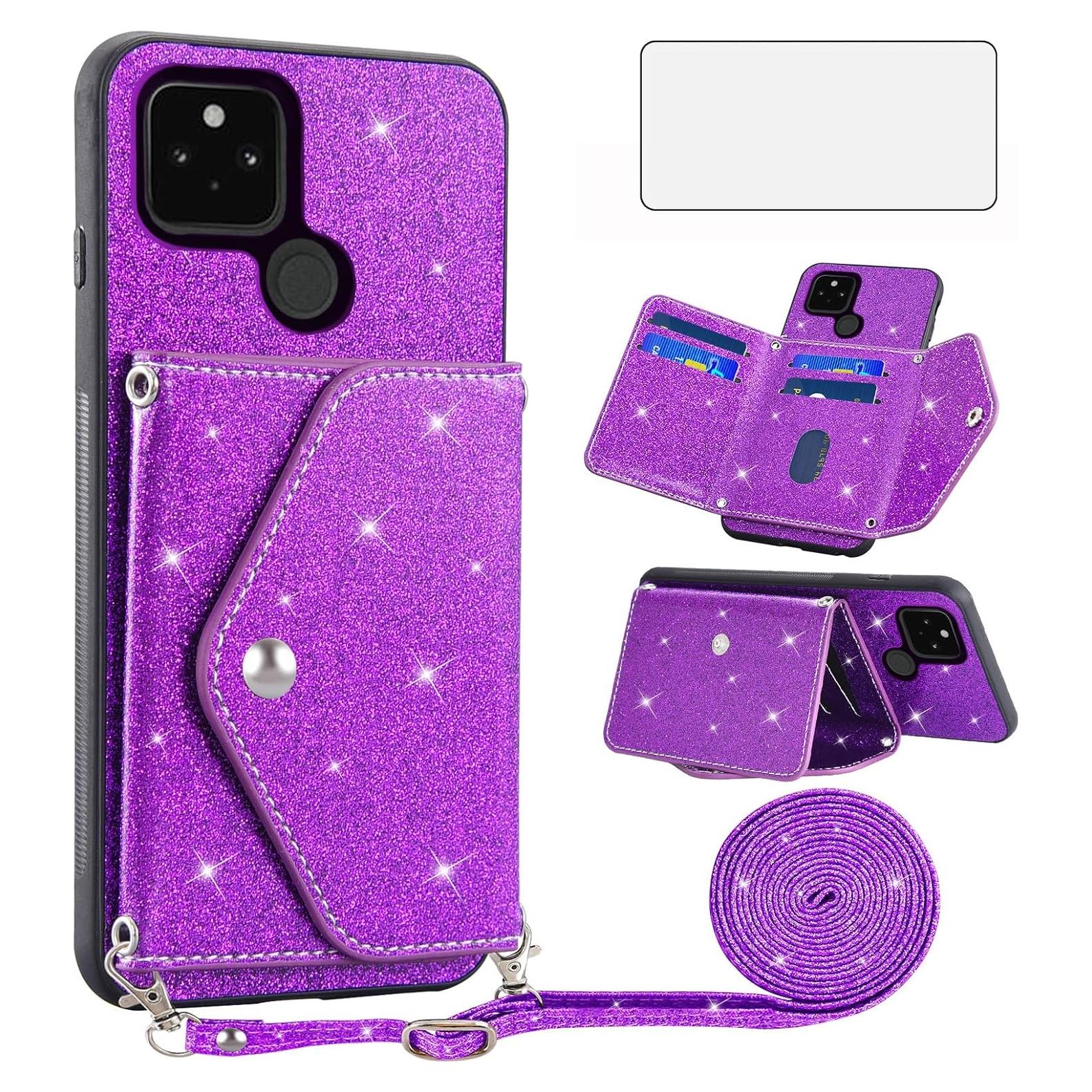 Funda Asuwish para Google Pixel 4a 5G con Protector y Correa