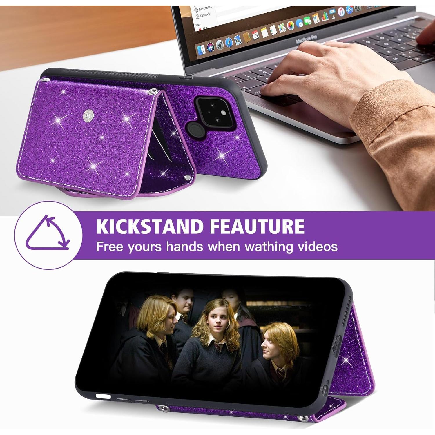 Funda Asuwish para Google Pixel 4a 5G con Protector y Correa