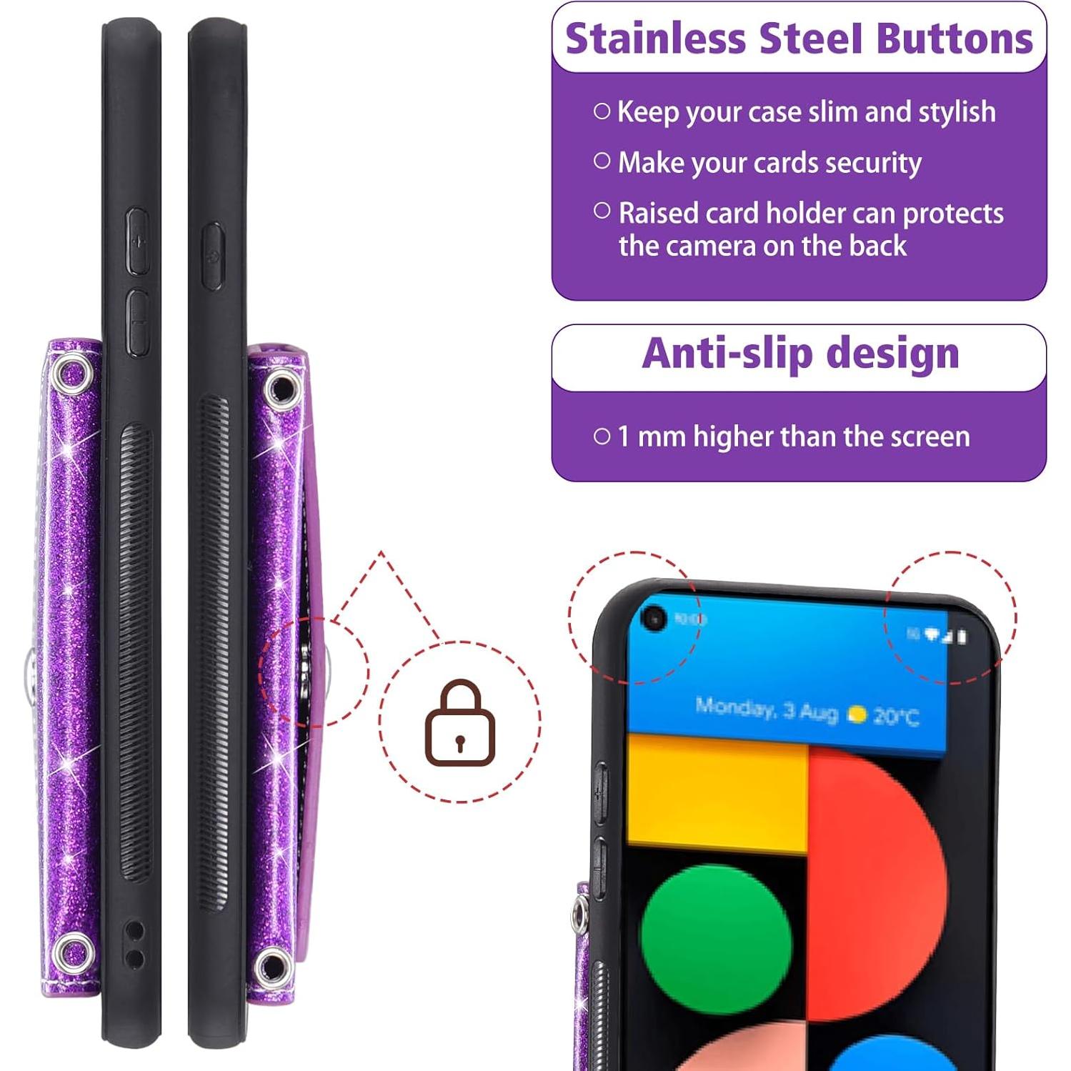 Funda Asuwish para Google Pixel 4a 5G con Protector y Correa