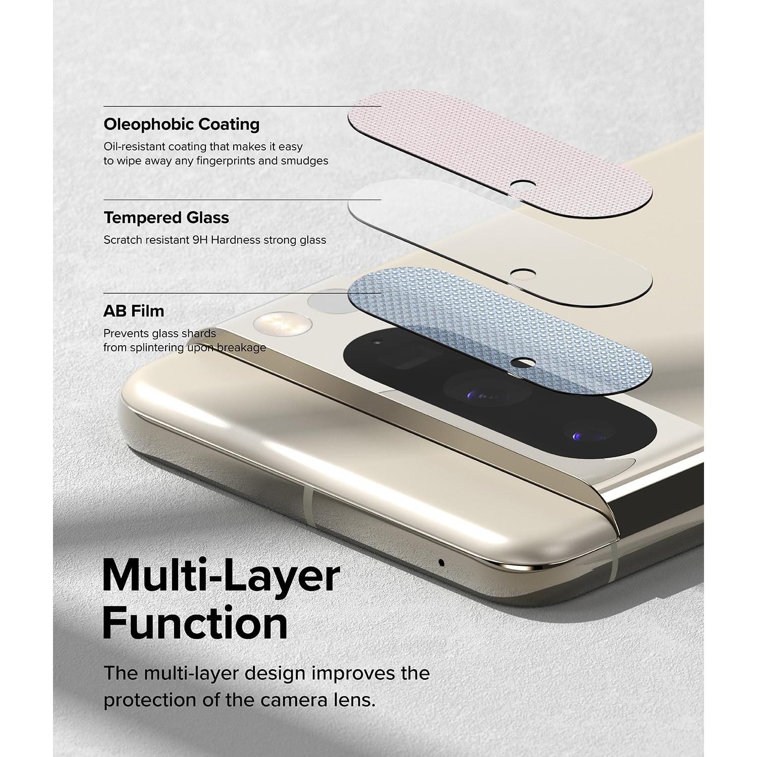 Protector de Lente de Cámara Ringke para Google Pixel 8 Pro - Vidrio Templado