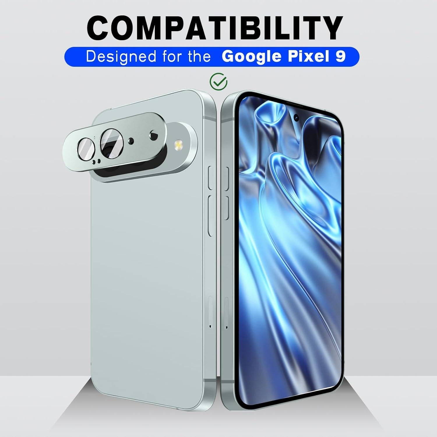 Protector de Lente de Cámara Google Pixel 9 - 2 Unidades Vidrio Templado