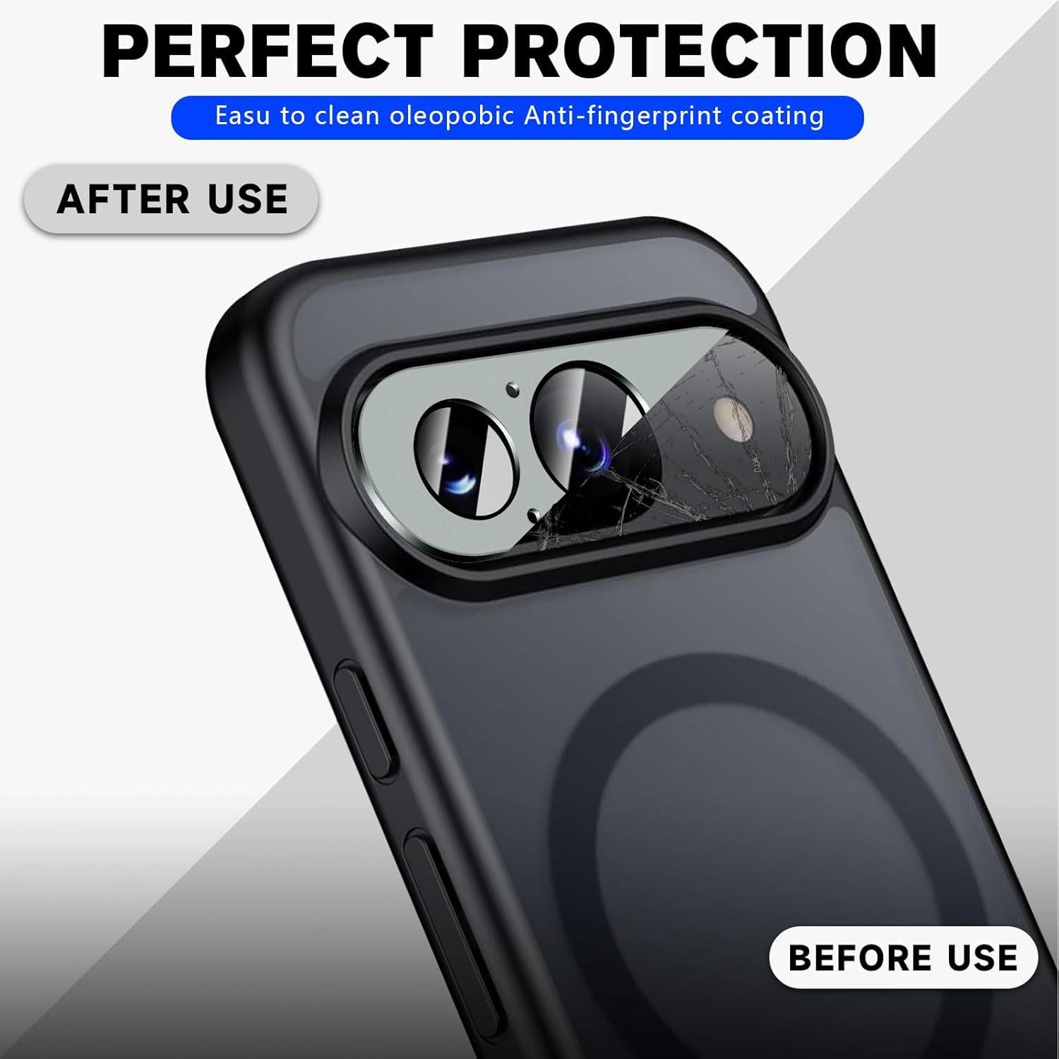 Protector de Lente de Cámara Google Pixel 9 - 2 Unidades Vidrio Templado