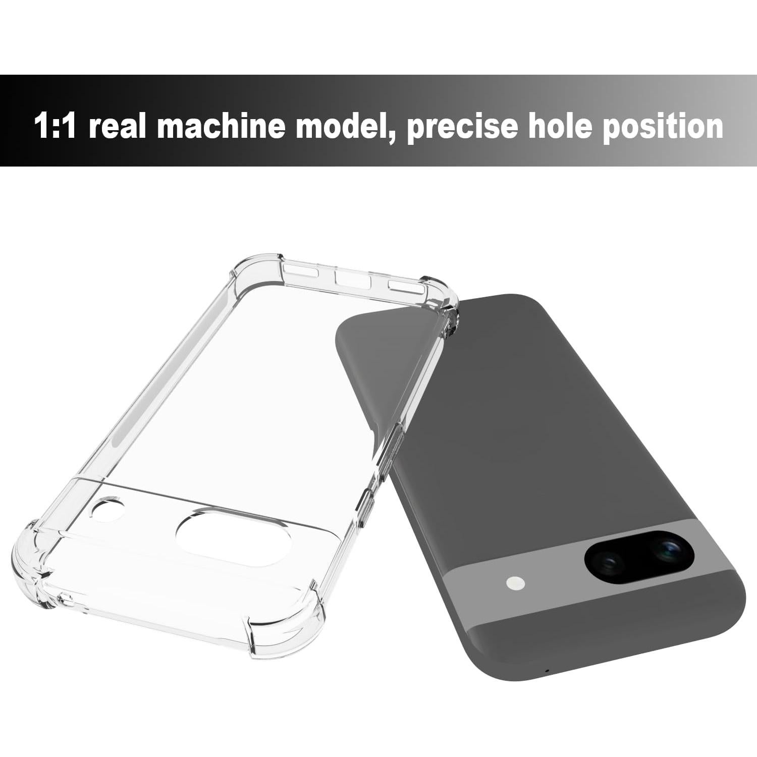 Funda TPU Transparente USTIYA para Google Pixel 8A - Protección Militar