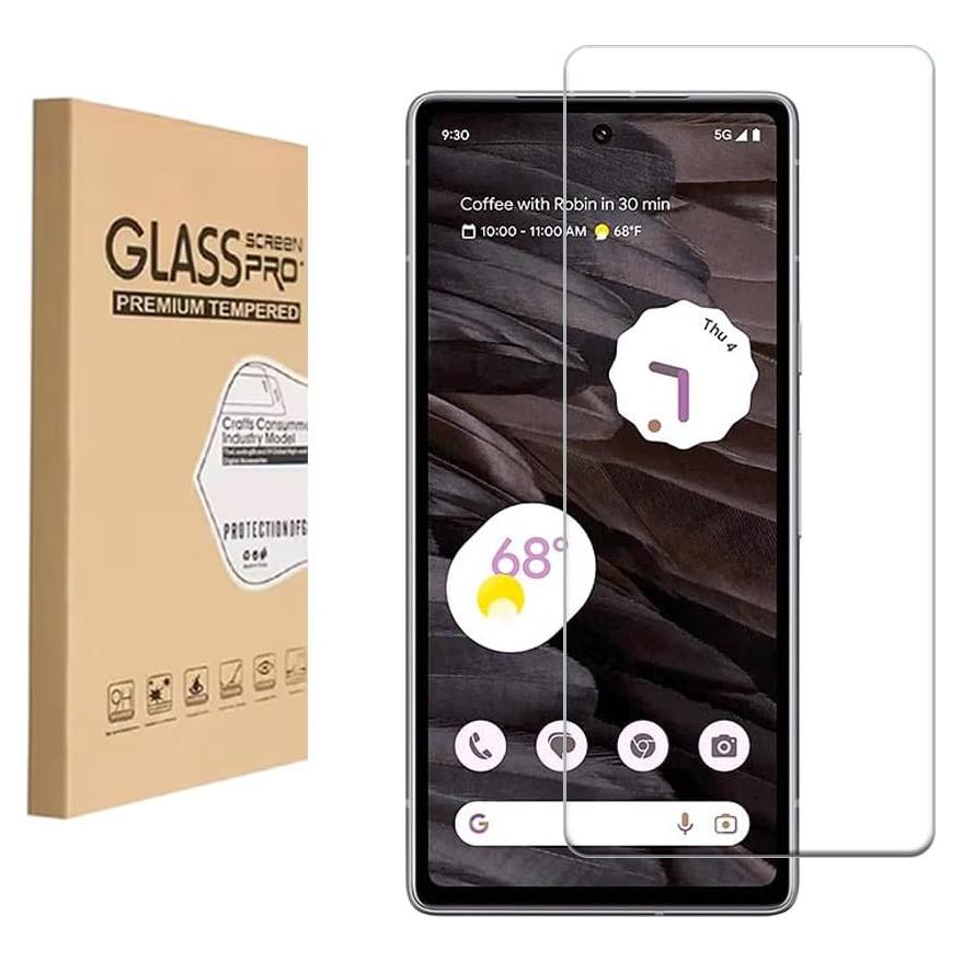 Protector de Pantalla HYGAMOCC para Google Pixel 7A Vidrio Templado 9H
