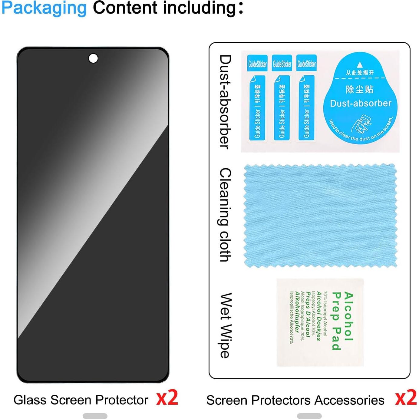 Protector de Pantalla Privado Vidrio Templado Lokyoo Moto G Power 2025