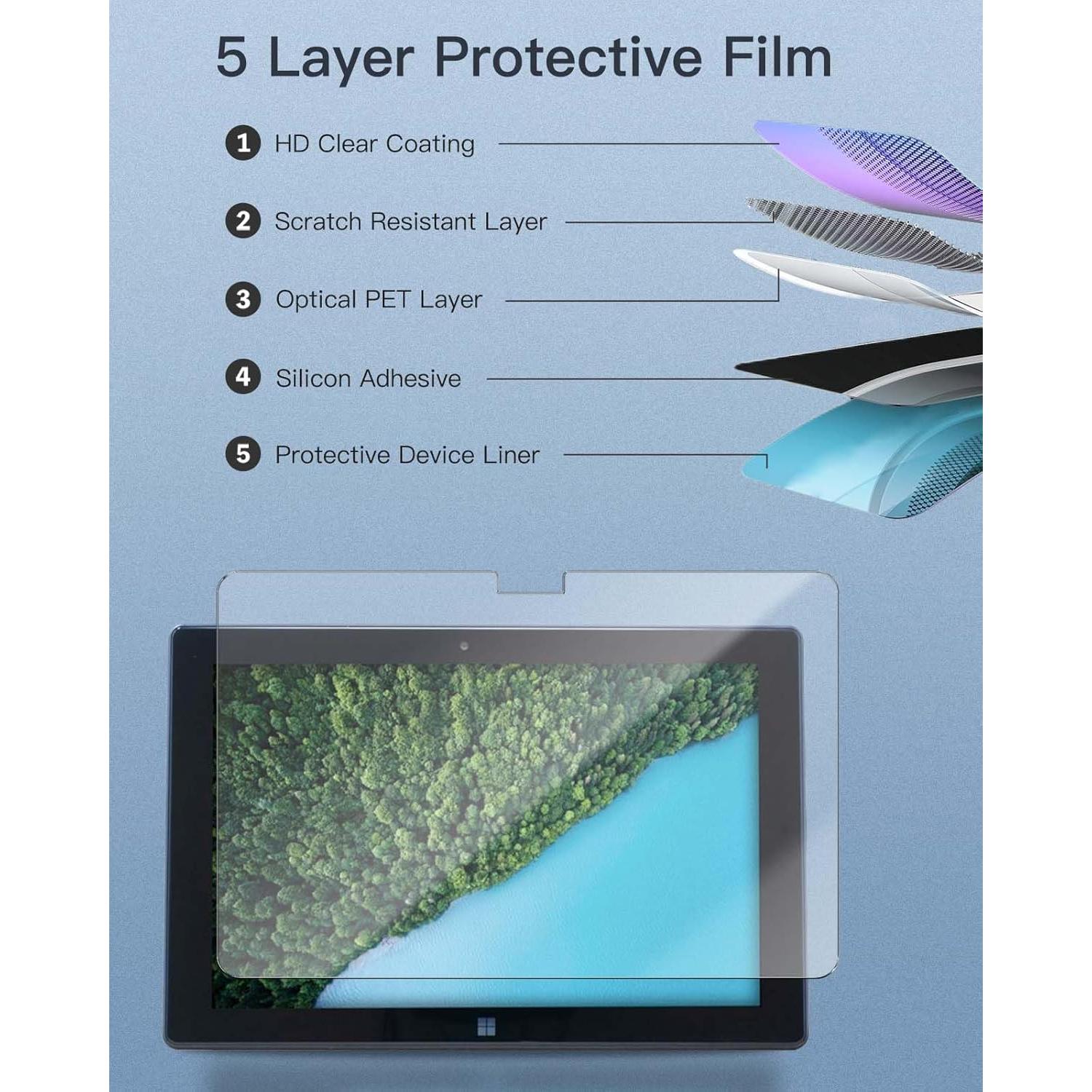 Protector de Pantalla Vidrio Templado 9H para Fusion5 10.1"