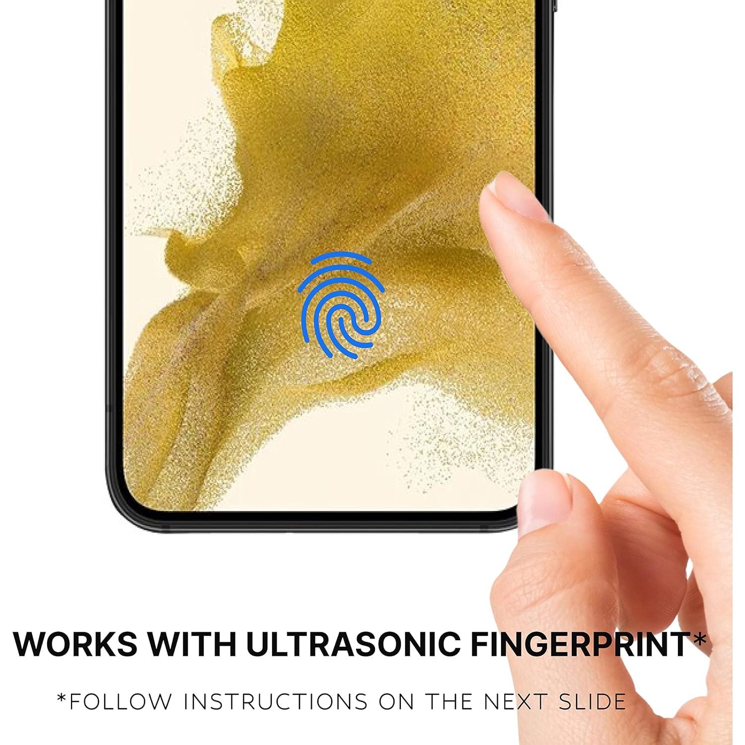 Inskin Case-Friendly Tempered Glass Screen Protector, fits Samsung Galaxy S22 5G 6.1 inch. 2-Pack.