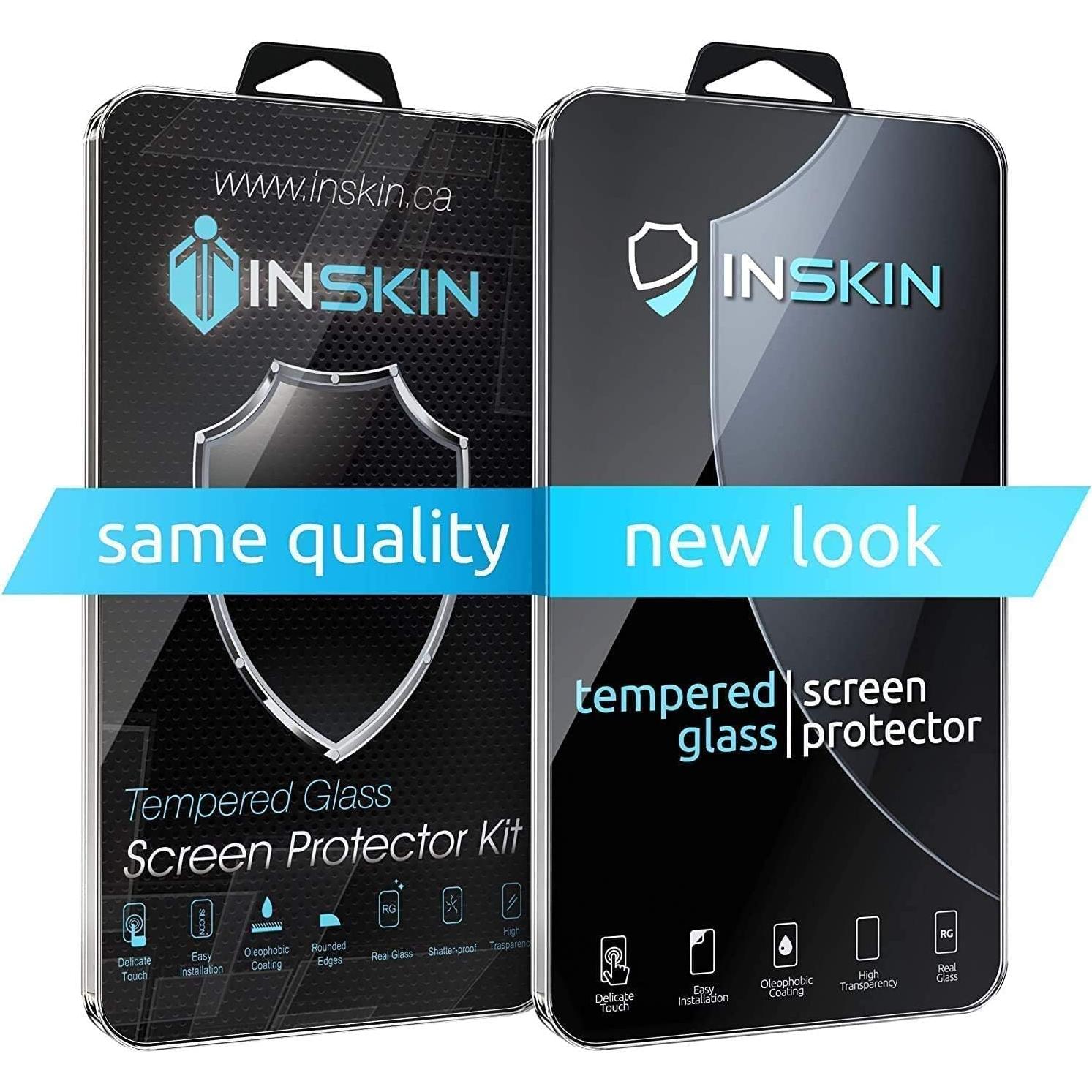 Inskin Case-Friendly Tempered Glass Screen Protector, fits Samsung Galaxy S22 5G 6.1 inch. 2-Pack.