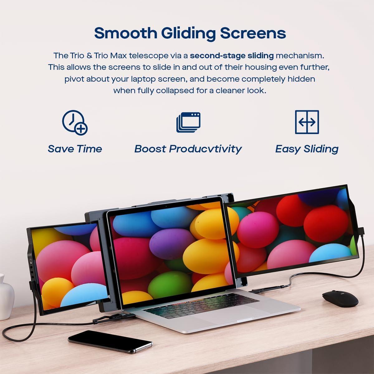 Monitor Portátil Trio Mobile Pixels 13.3" Full HD USB-C