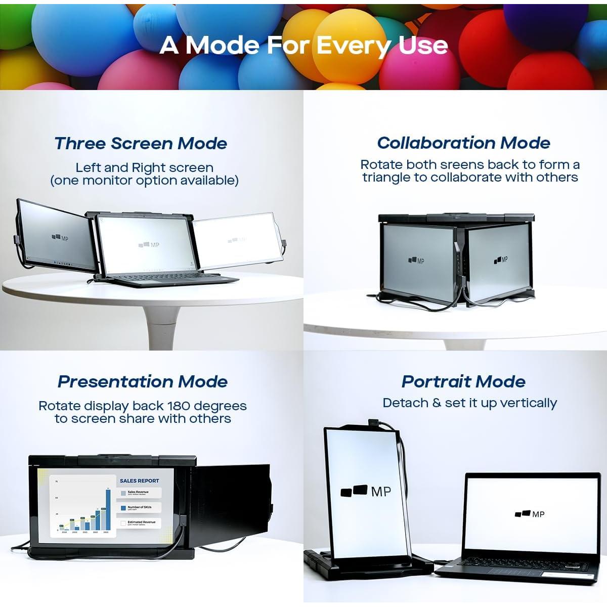 Monitor Portátil Trio Mobile Pixels 13.3" Full HD USB-C