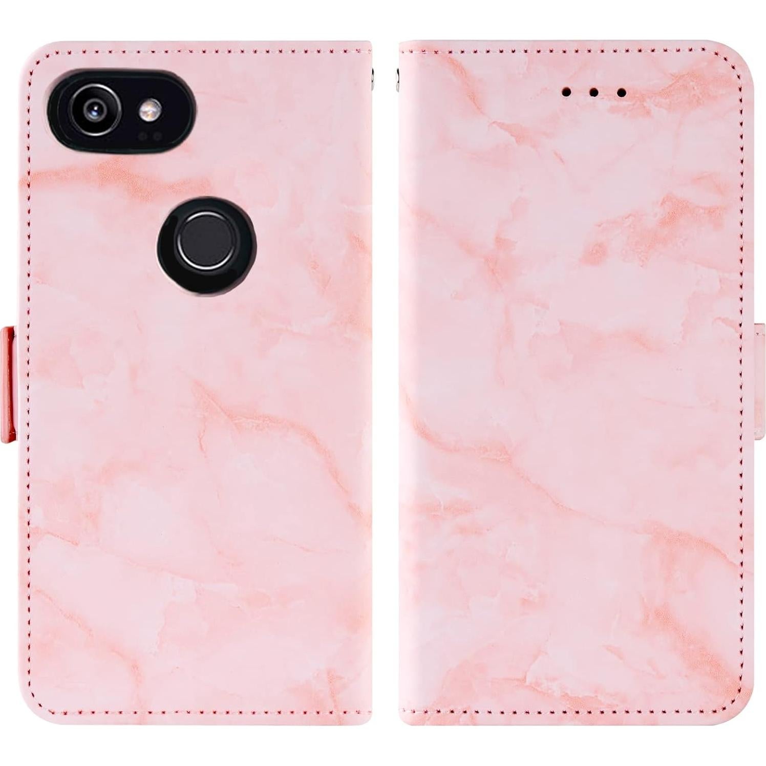 Funda Plegable Asuwish para Google Pixel 2 XL con Ranura Rosa
