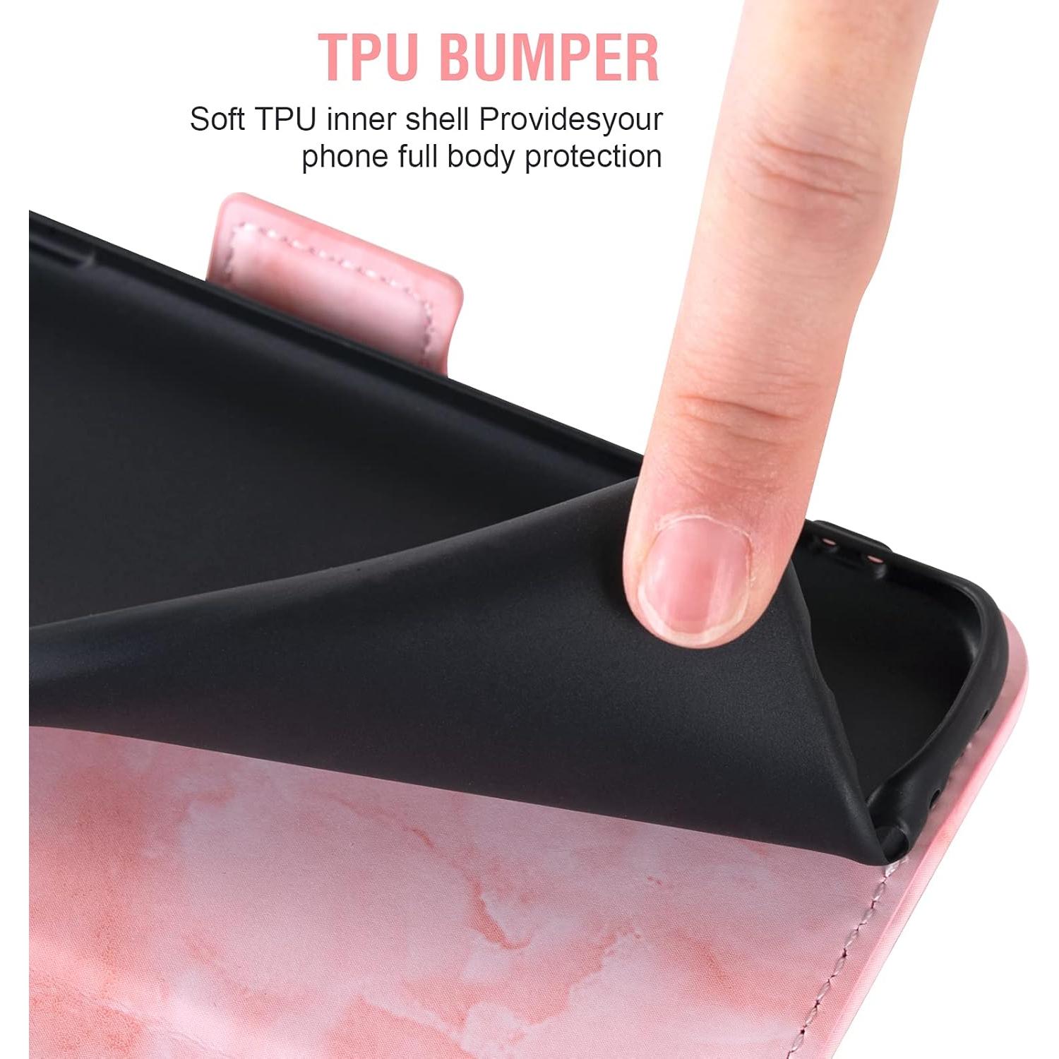 Funda Plegable Asuwish para Google Pixel 2 XL con Ranura Rosa