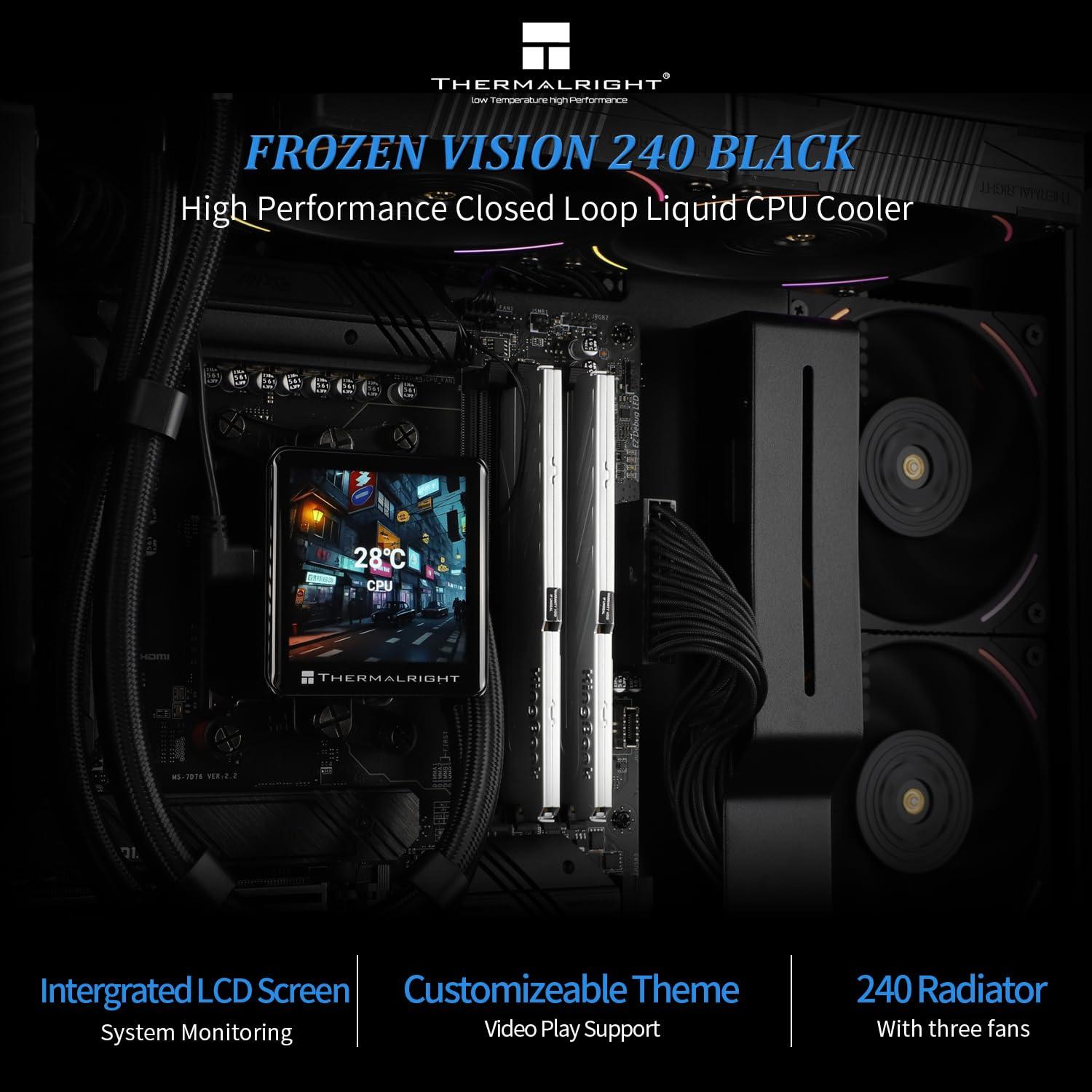 Enfriador de Agua para CPU Thermalright Frozen Vision 240mm Negro