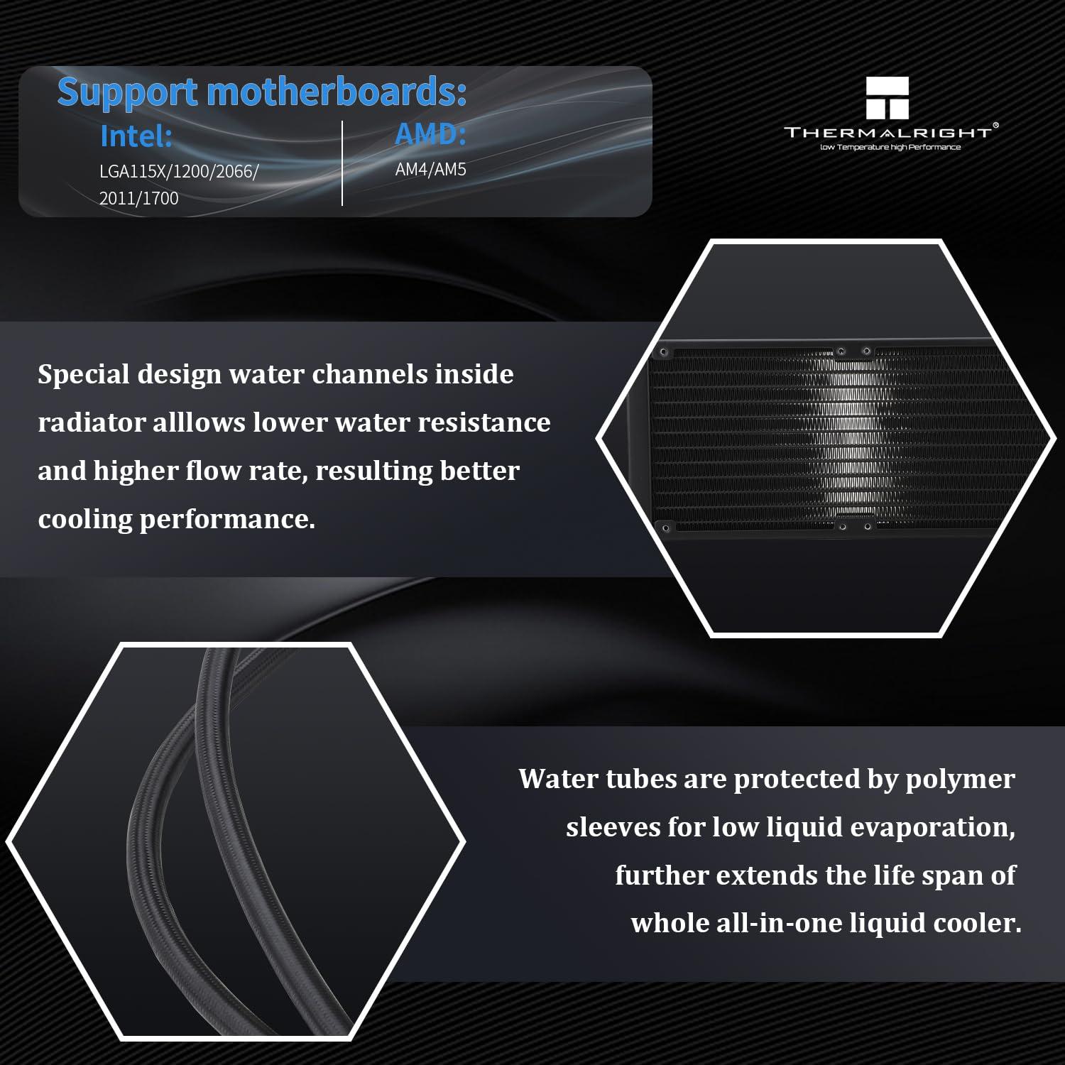 Enfriador de Agua para CPU Thermalright Frozen Vision 240mm Negro