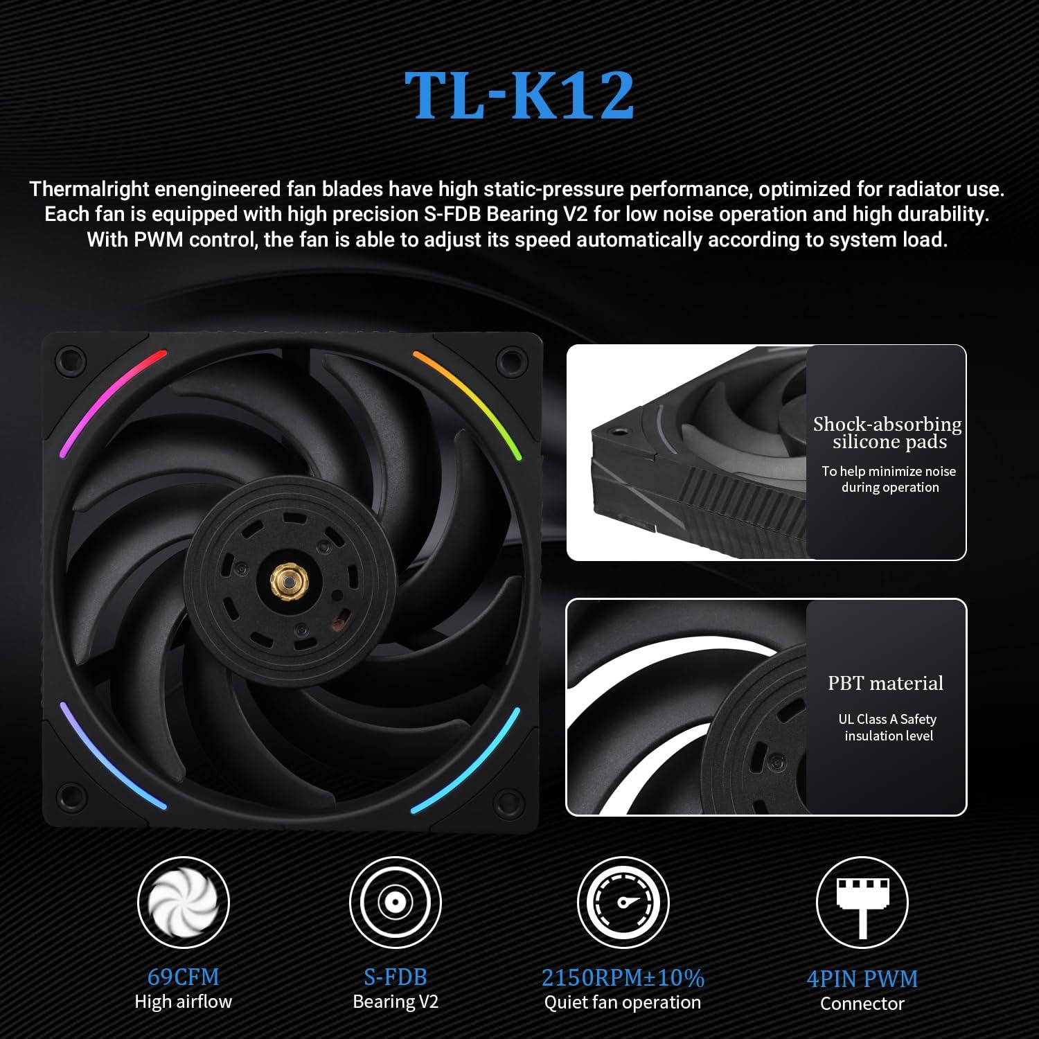 Enfriador de Agua para CPU Thermalright Frozen Vision 240mm Negro