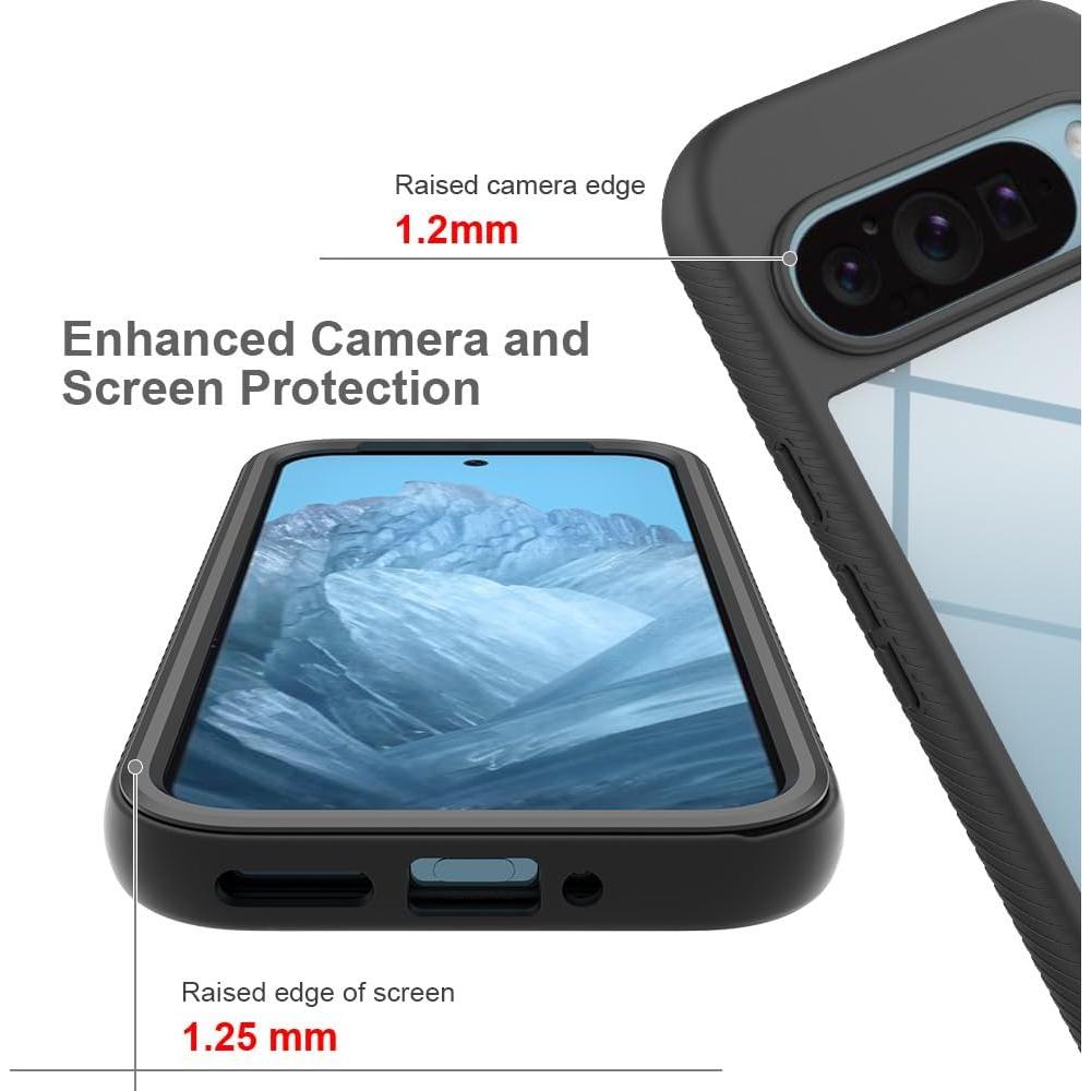 Funda Híbrida Transparente Niopiee para Google Pixel 9 Pro