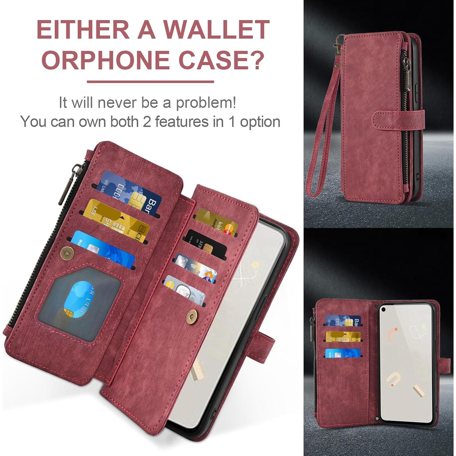 Funda Asuwish para Google Pixel 5a 5G con tapa y protector