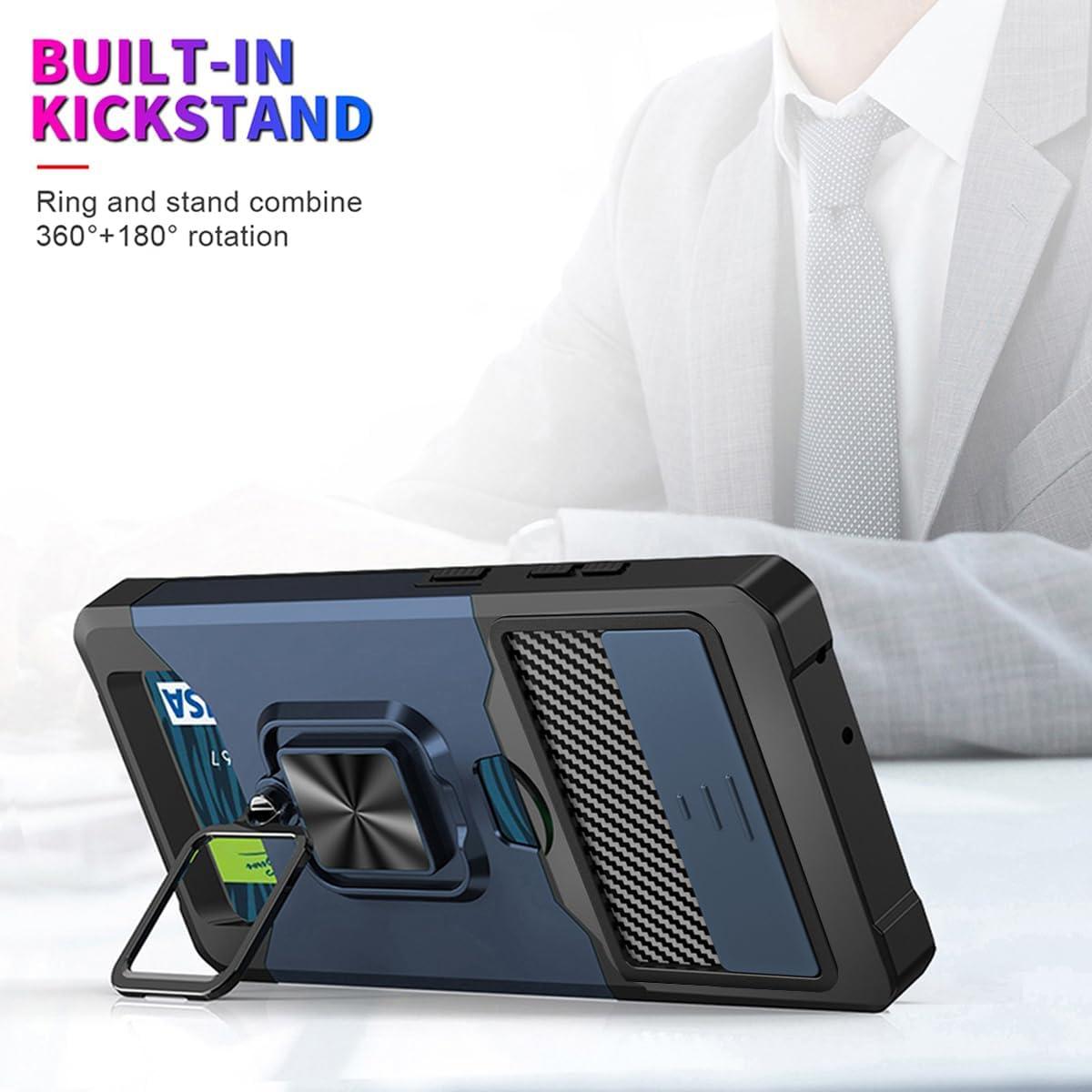 Funda NKECXKJ para Google Pixel 8 Pro Azul con Soporte