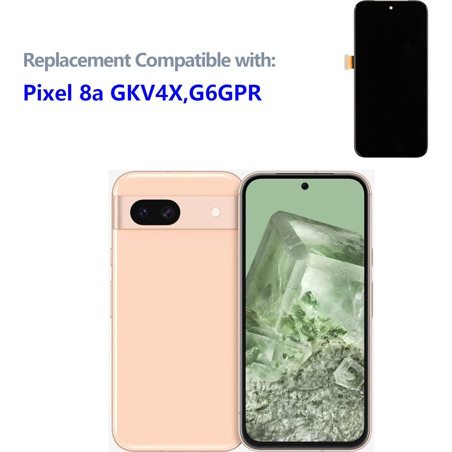 Reemplazo Pantalla OLED Google Pixel 8a 6.1" Negro con Kit