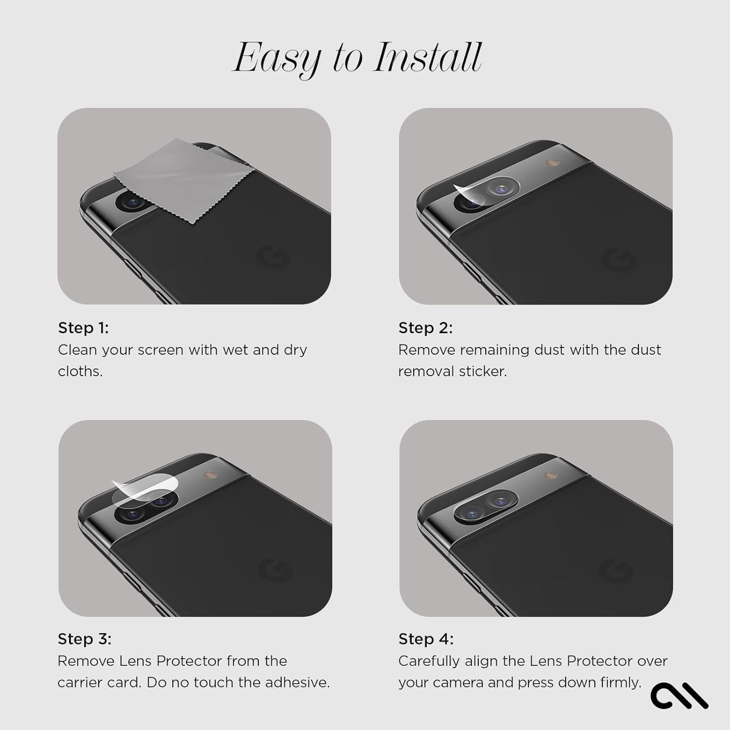 Protector de Lente de Cámara Case-Mate para Google Pixel 8a 9H