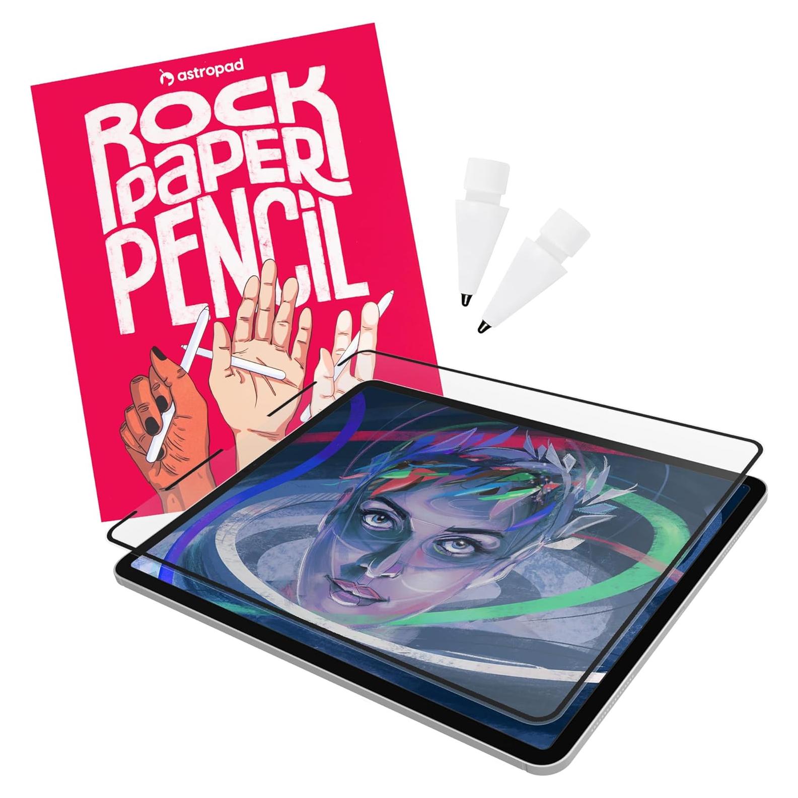 Protector de Pantalla Mate Astropad Rock Paper Pencil iPad 10.2