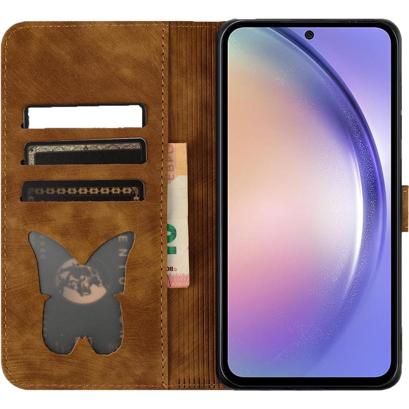 Funda Flip Google Pixel 8 Pro 6.7" PU Cuero Marrón con Soporte