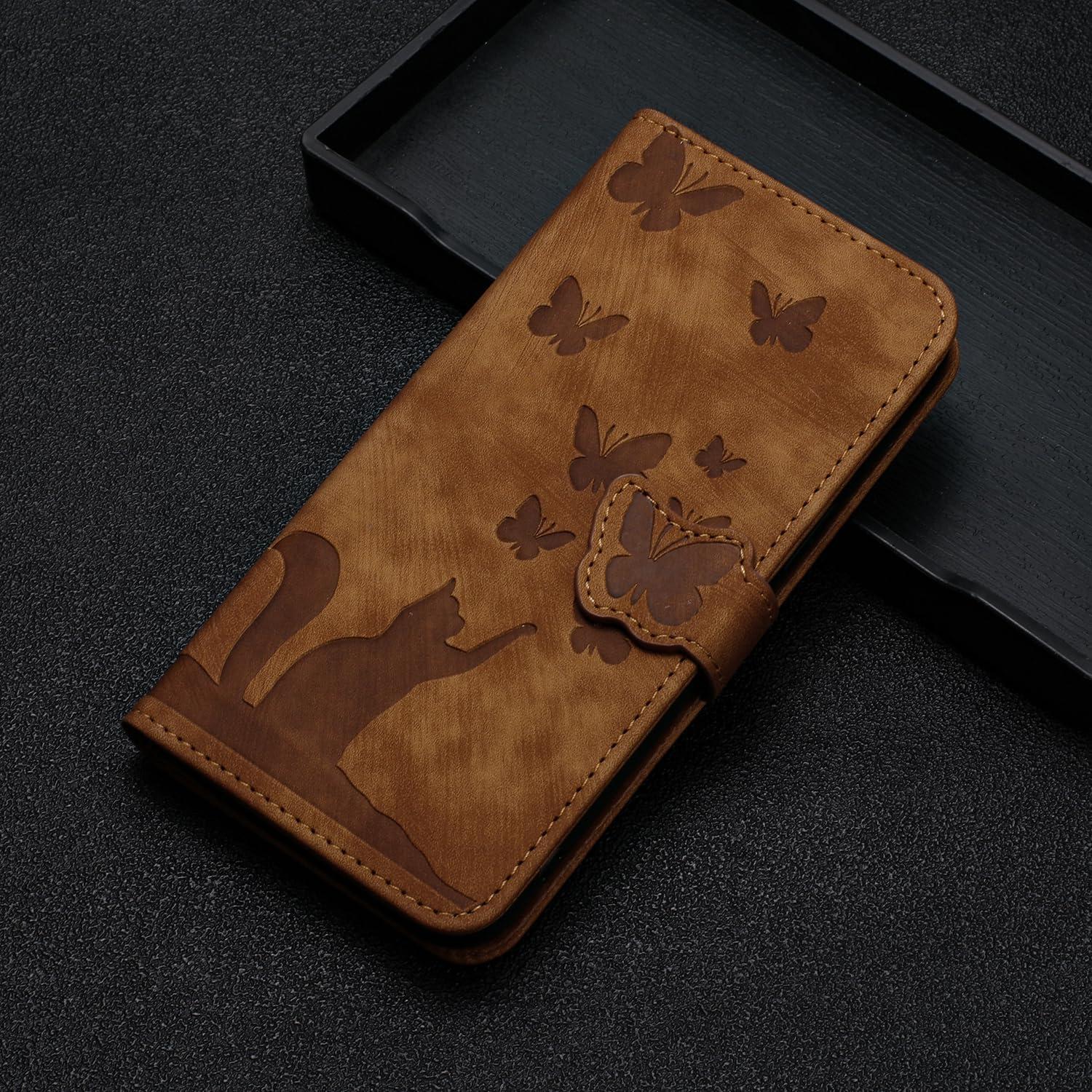 Funda Flip Google Pixel 8 Pro 6.7" PU Cuero Marrón con Soporte