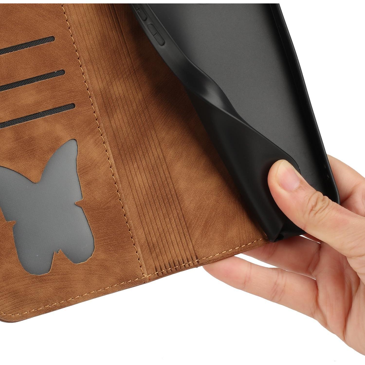 Funda Flip Google Pixel 8 Pro 6.7" PU Cuero Marrón con Soporte