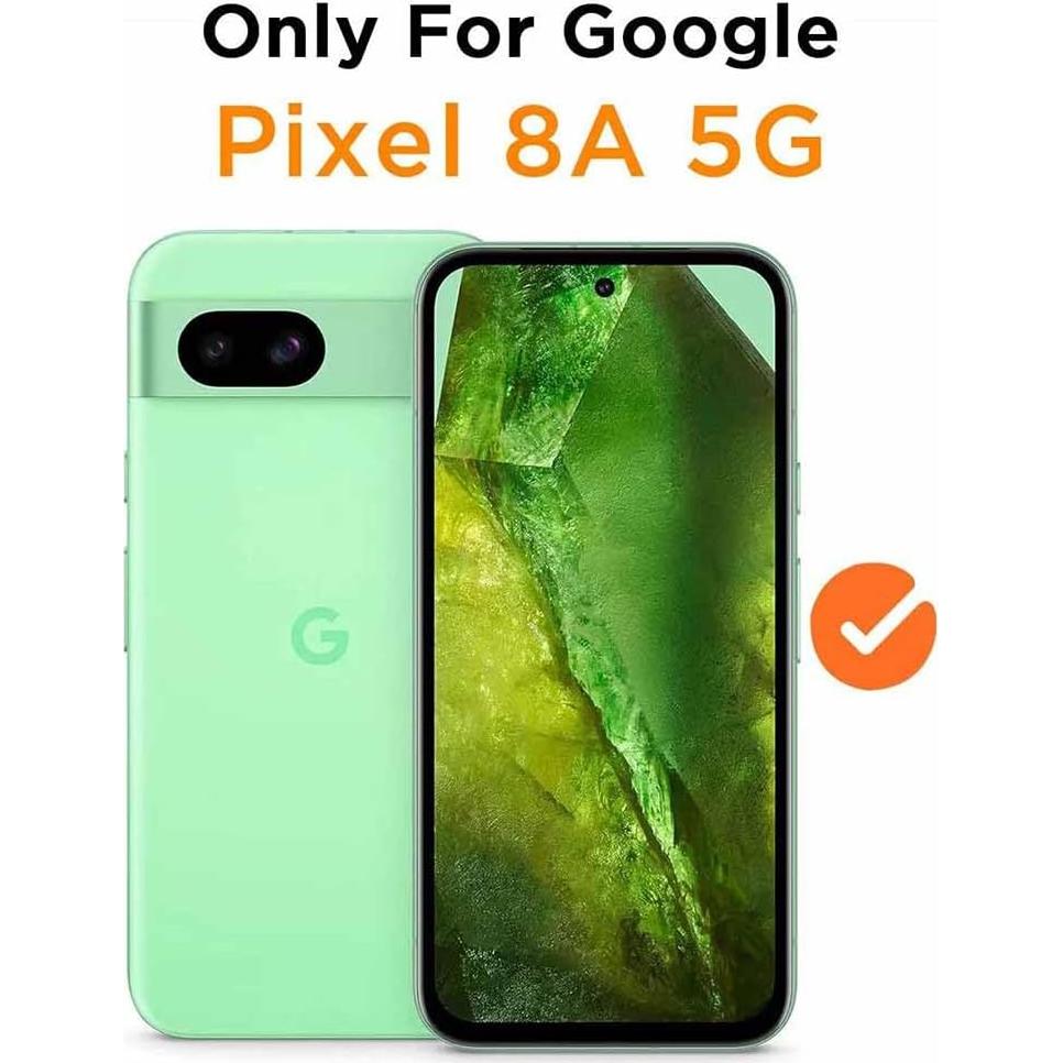 Funda delgada Niopiee para Google Pixel 8A con protector