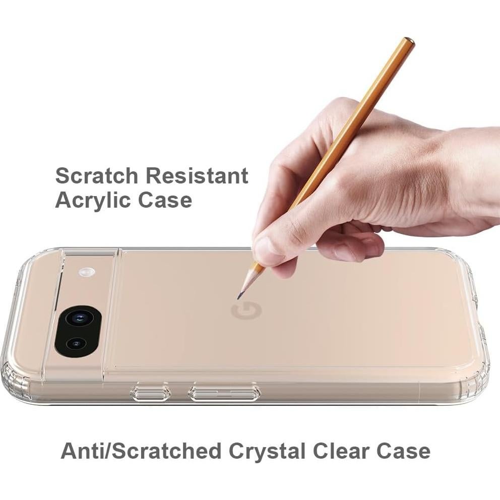 Funda delgada Niopiee para Google Pixel 8A con protector