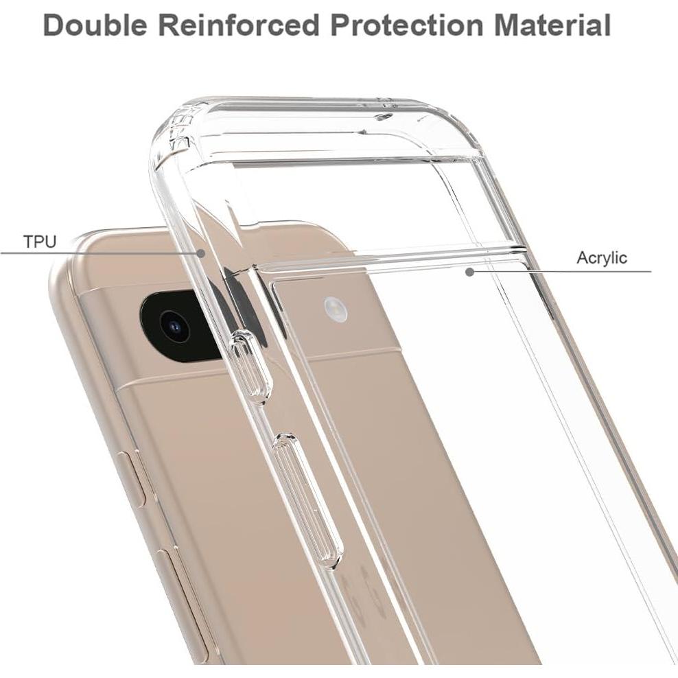 Funda delgada Niopiee para Google Pixel 8A con protector