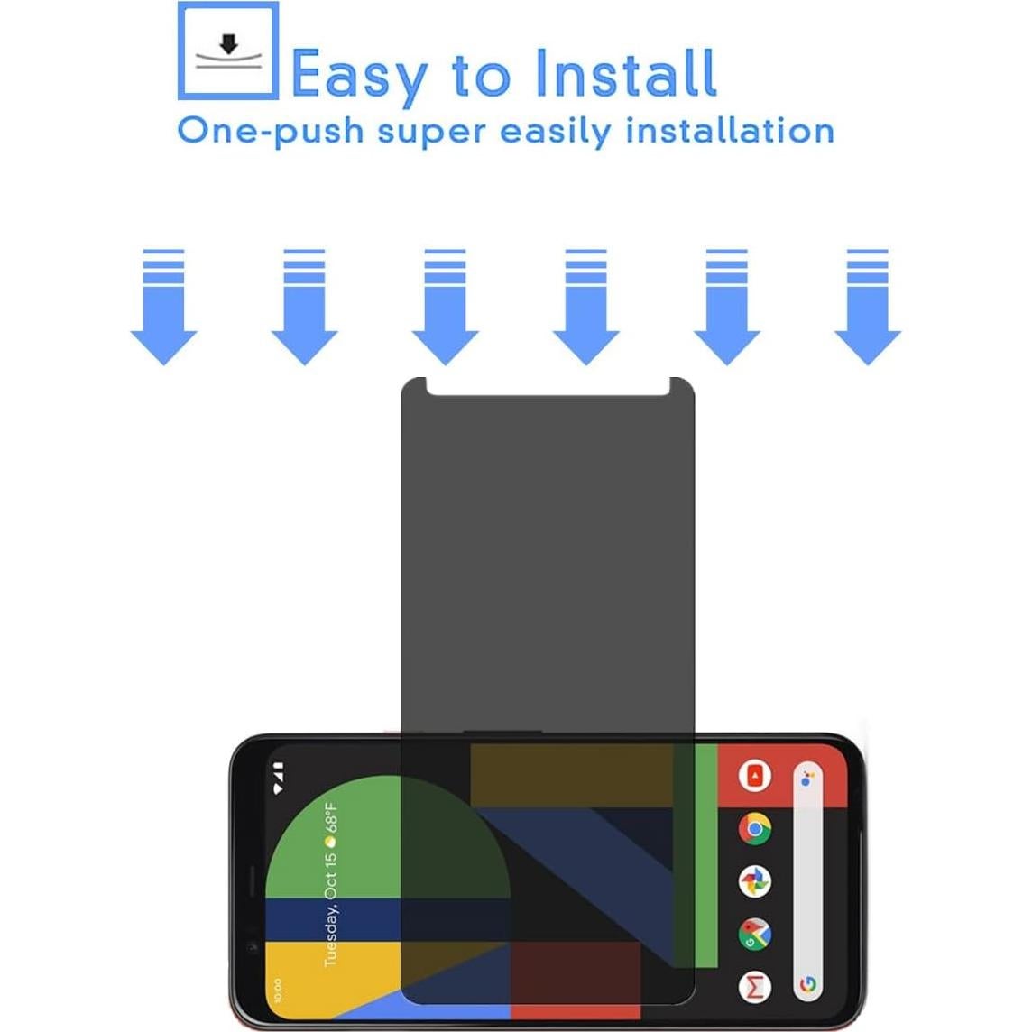 Protector de Pantalla Privado VIESUP para Google Pixel 4 2pcs