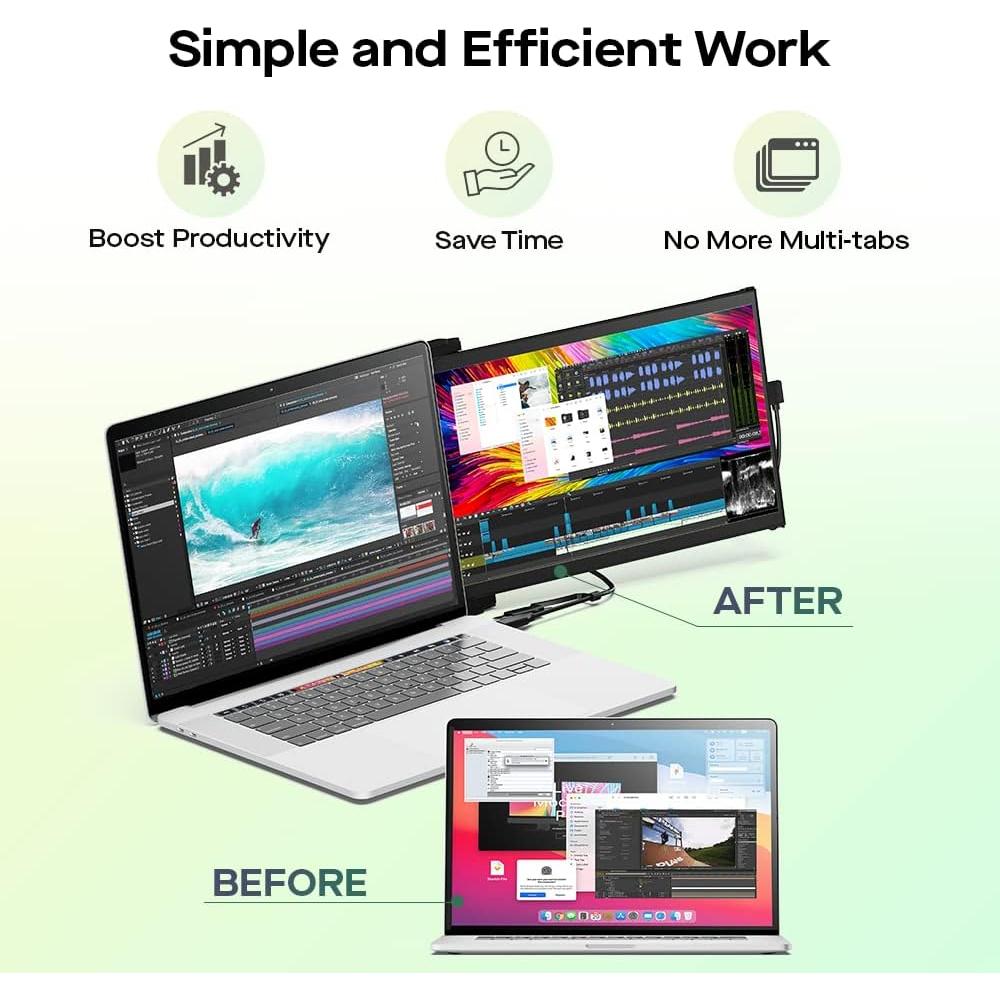Extensor de Pantalla Portátil Mobile Pixels Duex Max DS 14.1 FHD