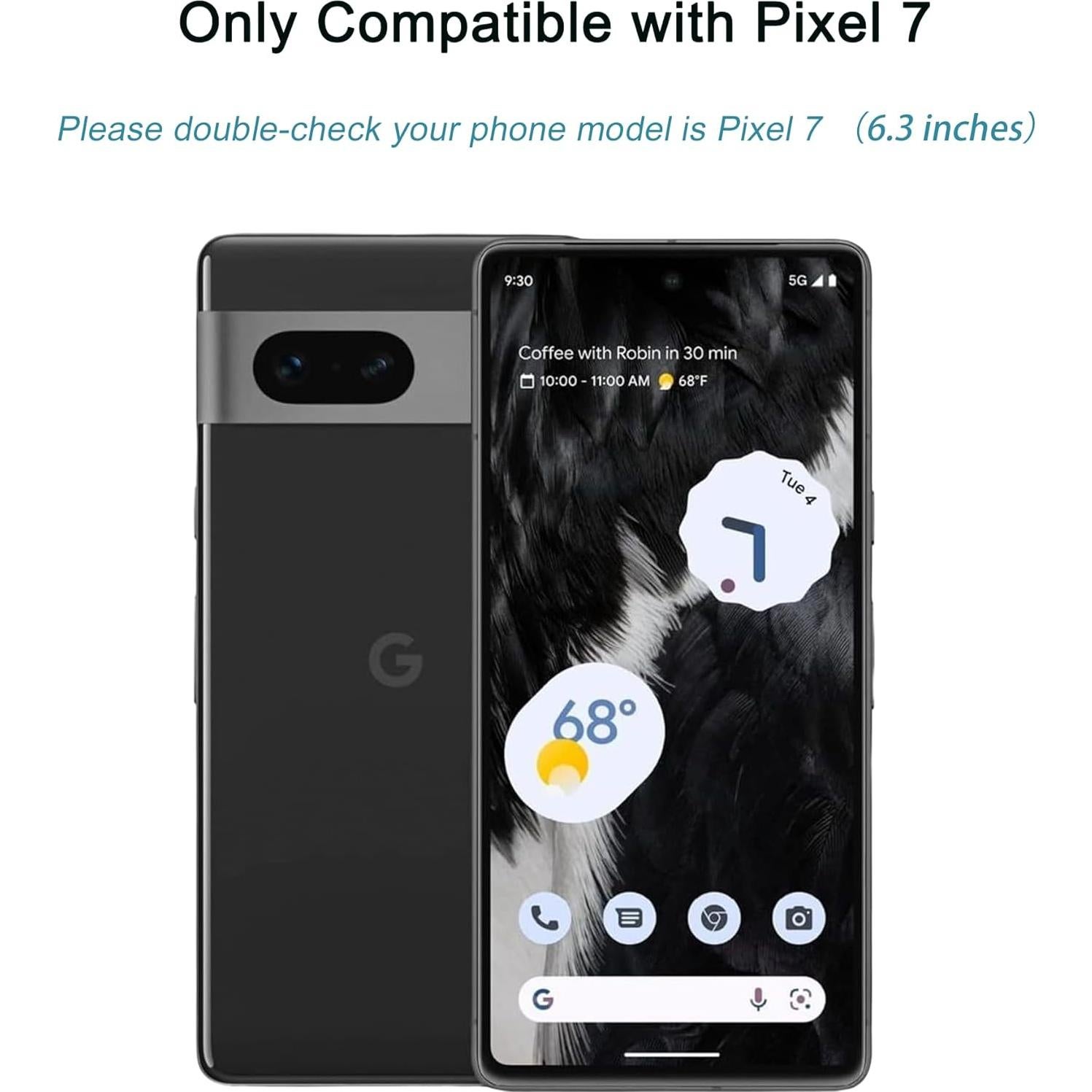 3 Protectores de Pantalla Vidrio Templado ZYHKJYL para Google Pixel 7