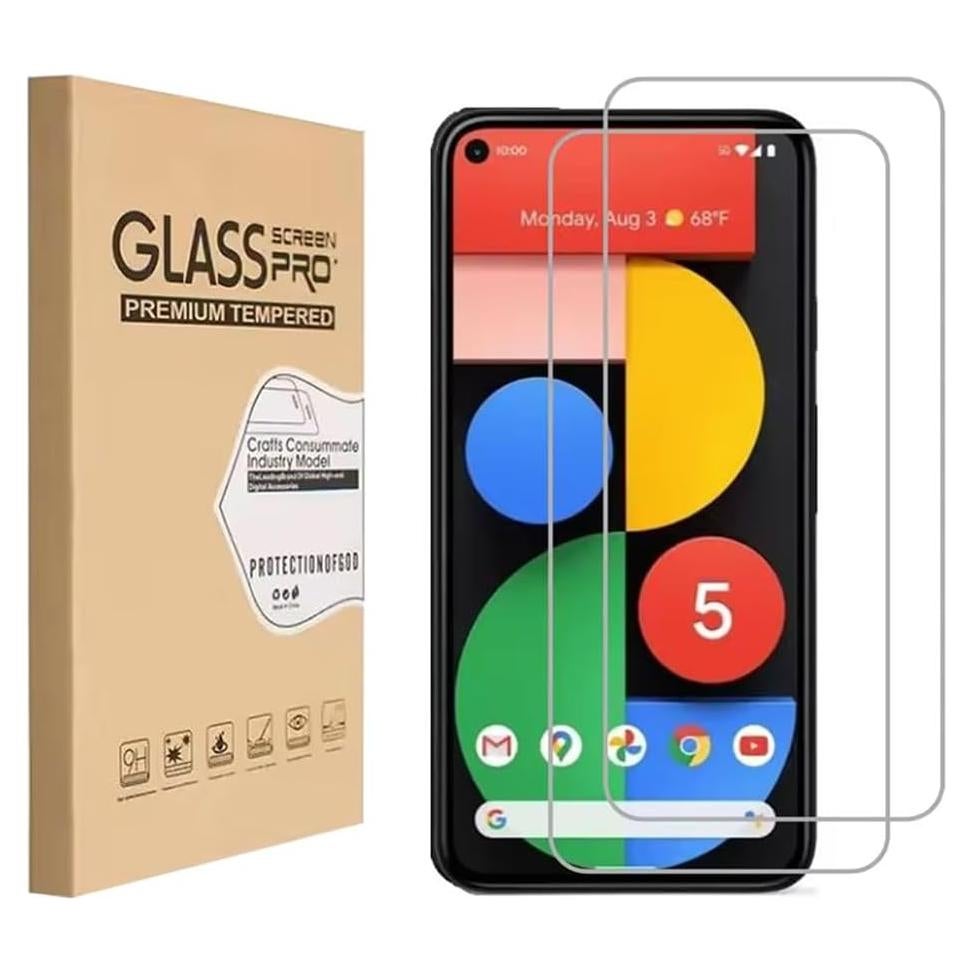 Protector de Pantalla Vidrio Templado ENGFYADSY Google Pixel 5A 9H