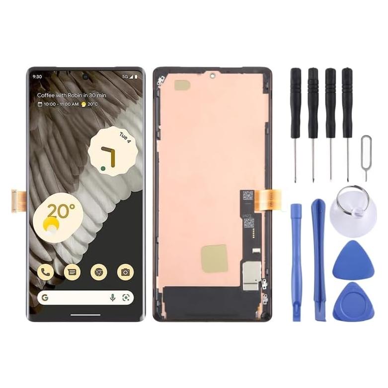 Pantalla LCD Google Pixel 7 Pro WANGJIANBO Con Marco Completo