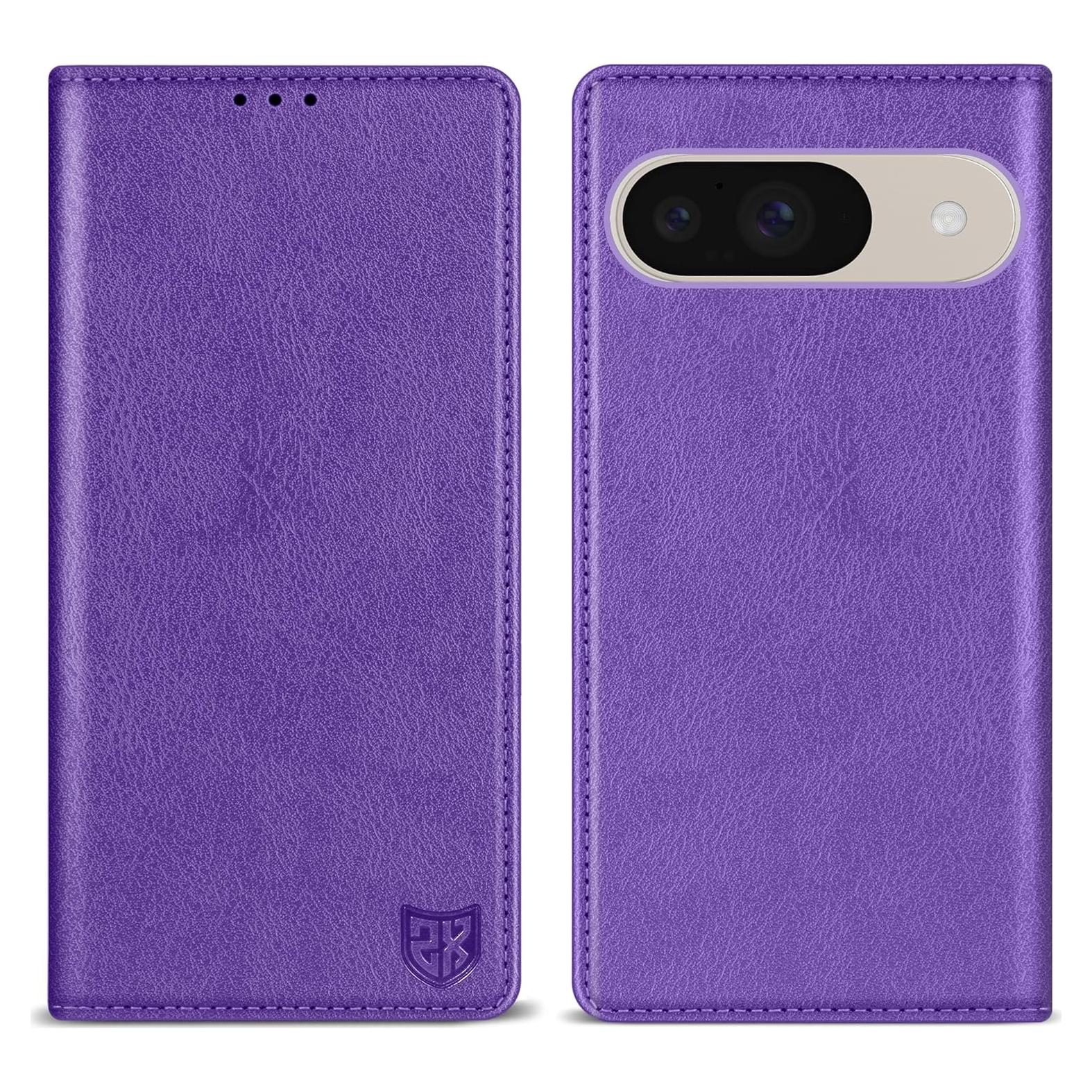 Funda Cartera ZZXX para Google Pixel 9/9 Pro 6.3" RFID Púrpura