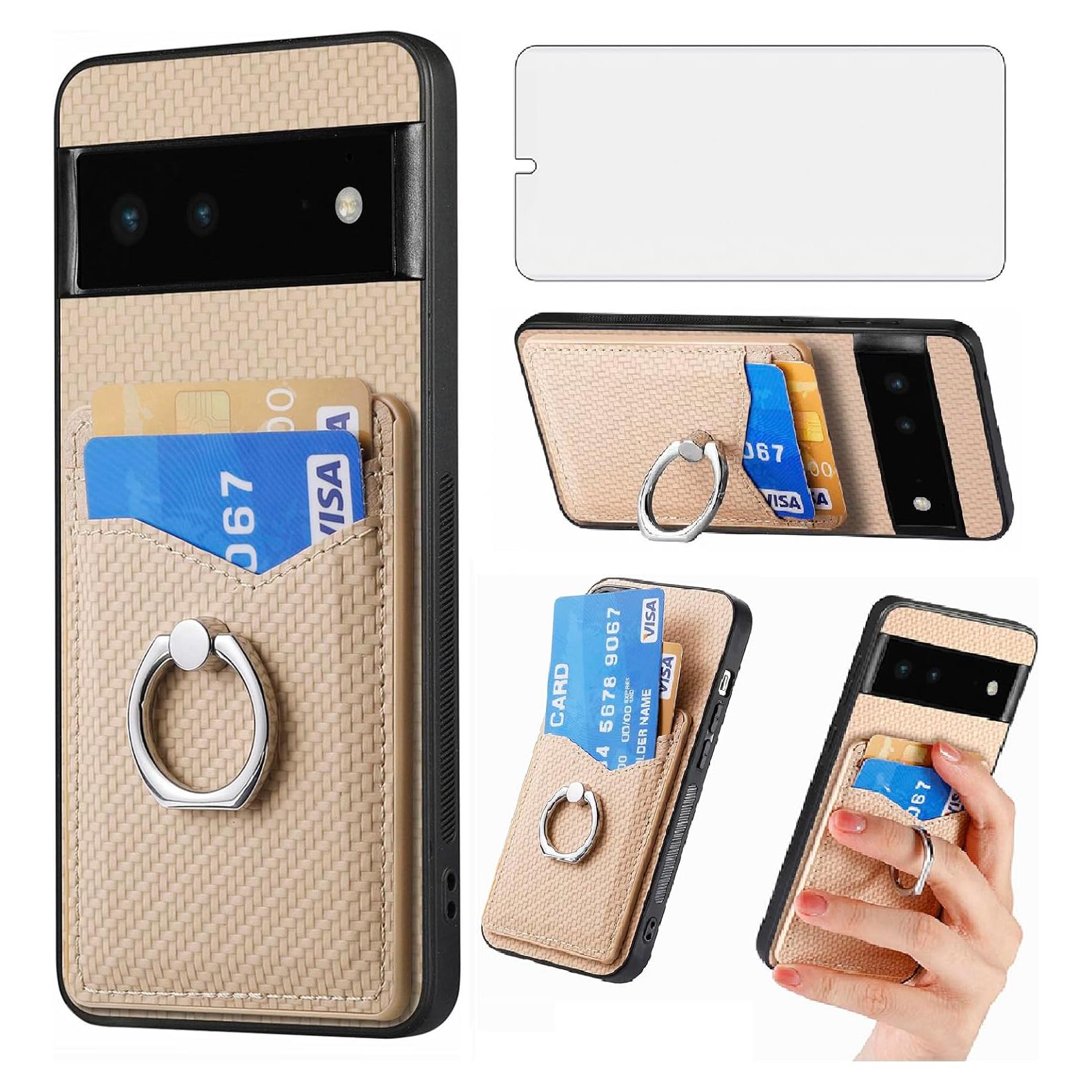 Funda Asuwish para Google Pixel 6 con billetera y soporte