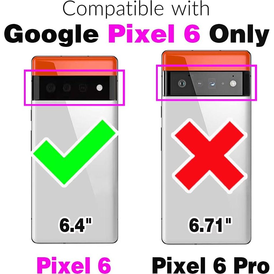 Funda Asuwish para Google Pixel 6 con billetera y soporte