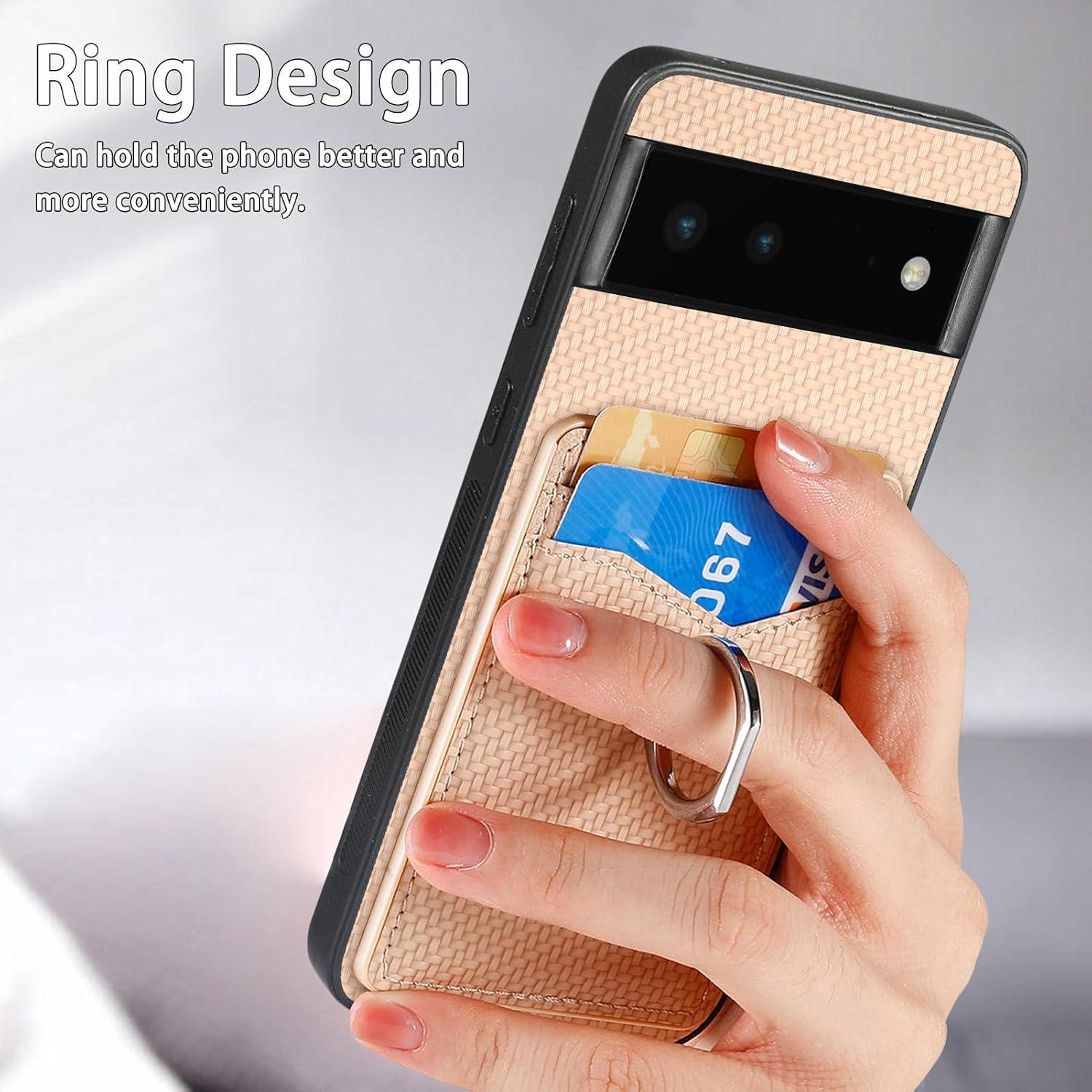 Funda Asuwish para Google Pixel 6 con billetera y soporte