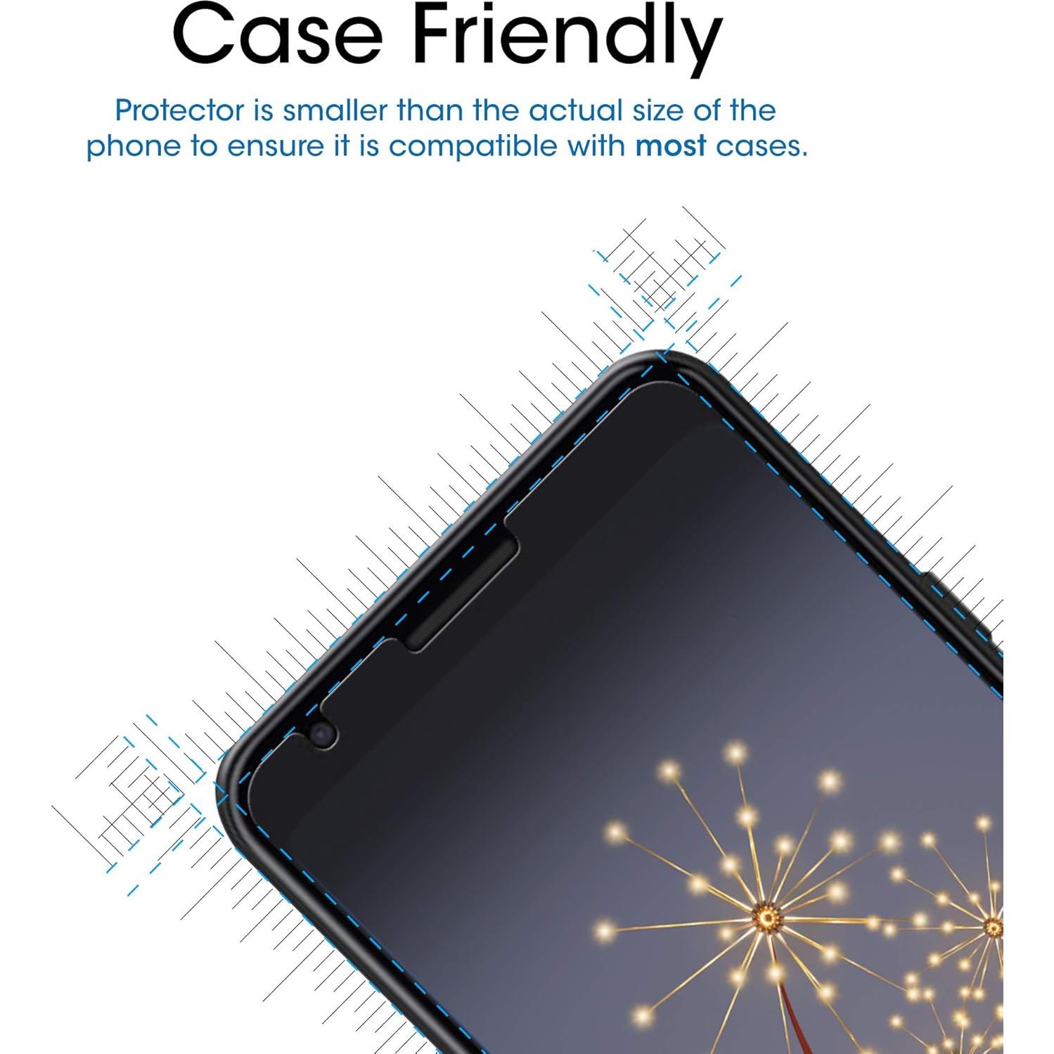 Protector de Pantalla de Vidrio Templado amFilm para Google Pixel 3a - Paquete de 3