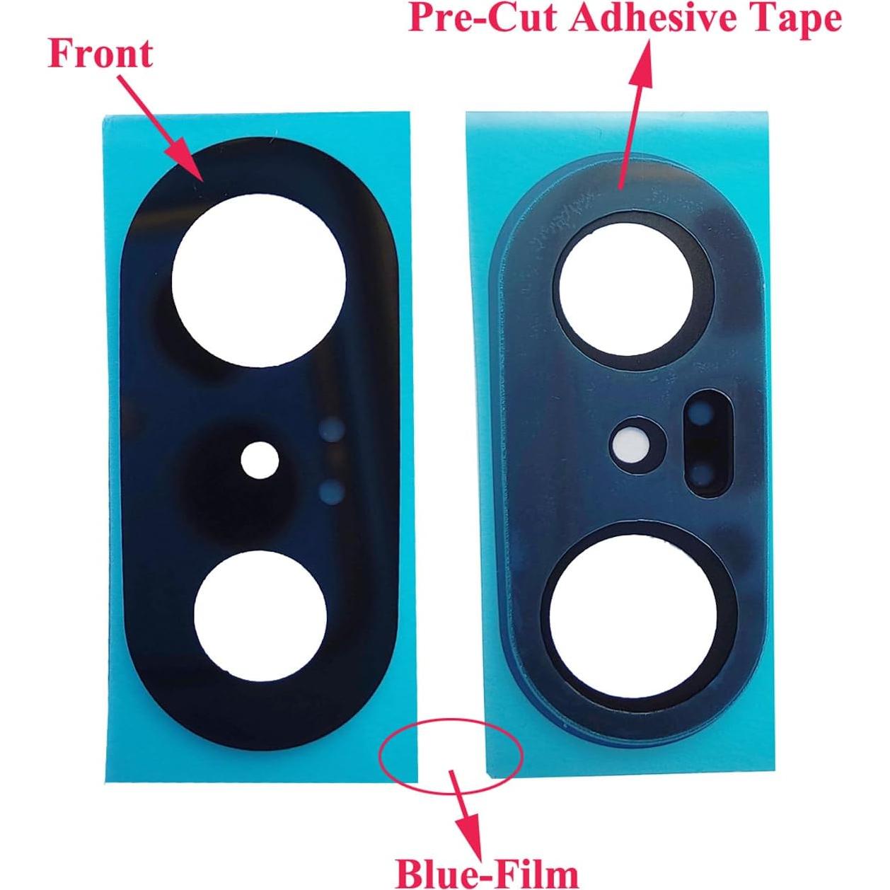 Lente de Cámara Trasera de Repuesto ubrokeifixit para Google Pixel 7 6.3" - 2 Pcs Negro