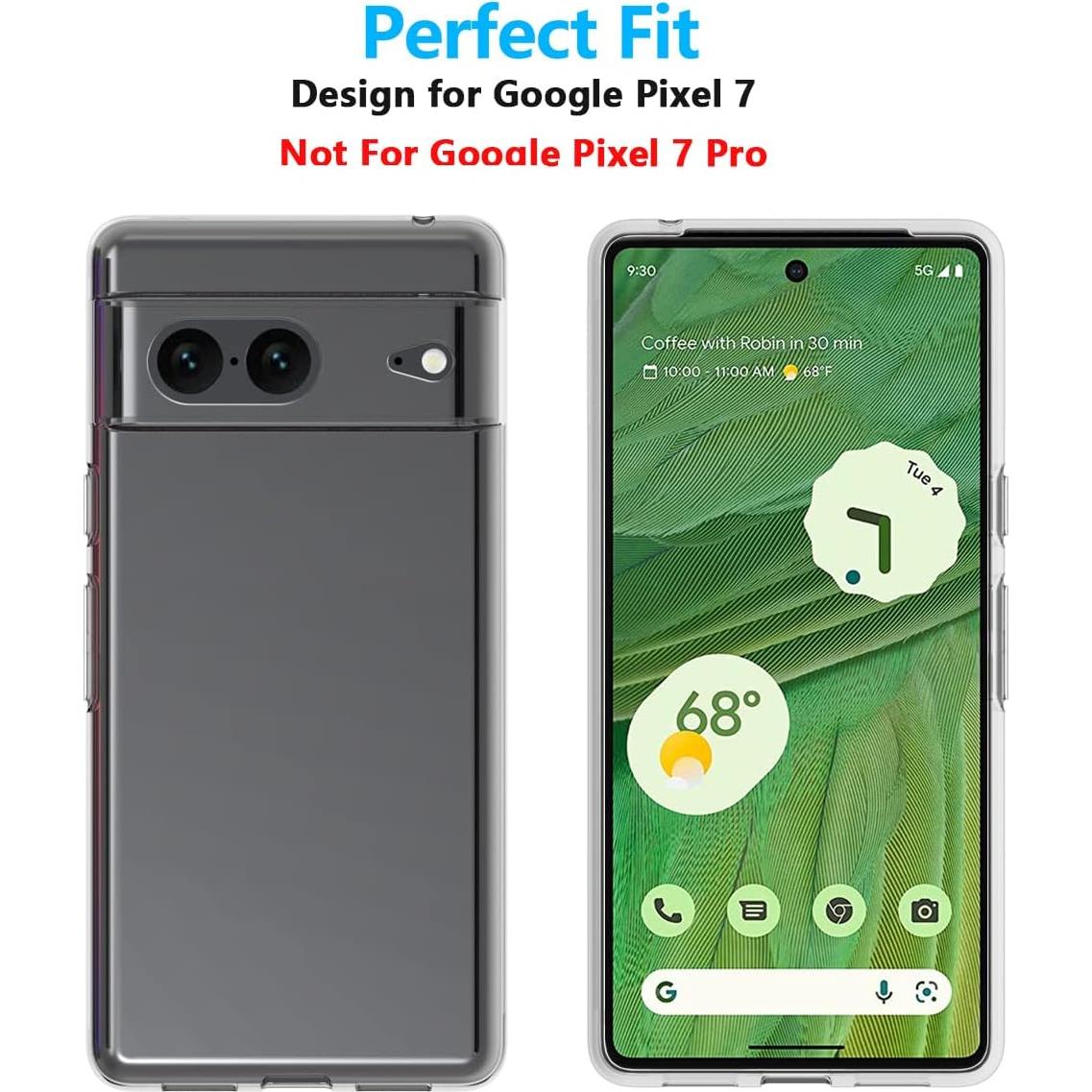 Funda Transparente SNOSHO para Google Pixel 7 TPU Ligera