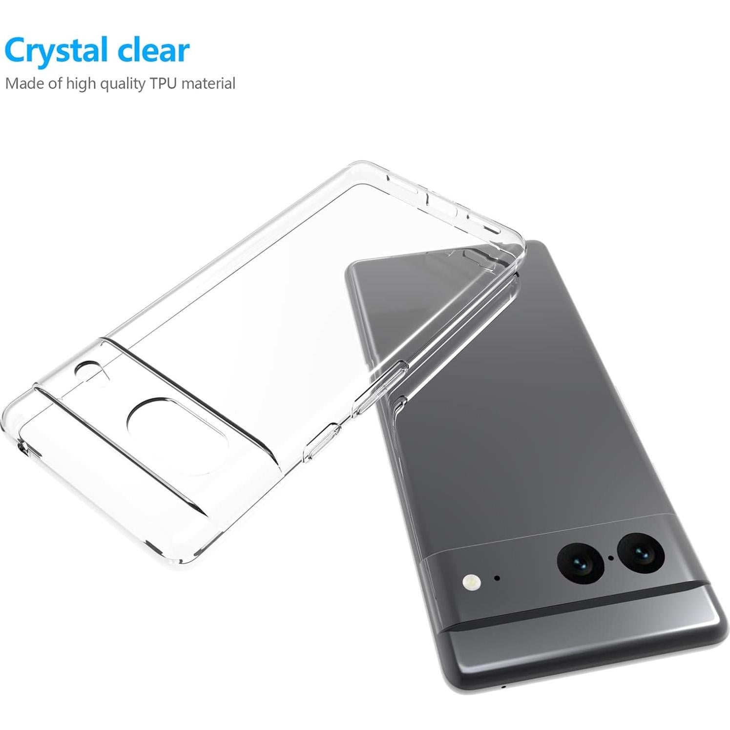 Funda Transparente SNOSHO para Google Pixel 7 TPU Ligera