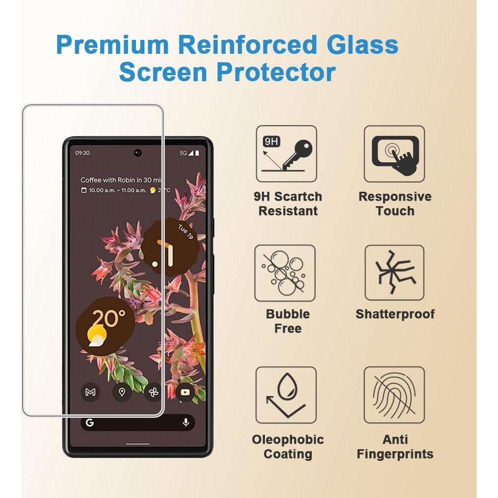 Protector de Pantalla Vidrio Templado HYGAMOCC para Google Pixel 7